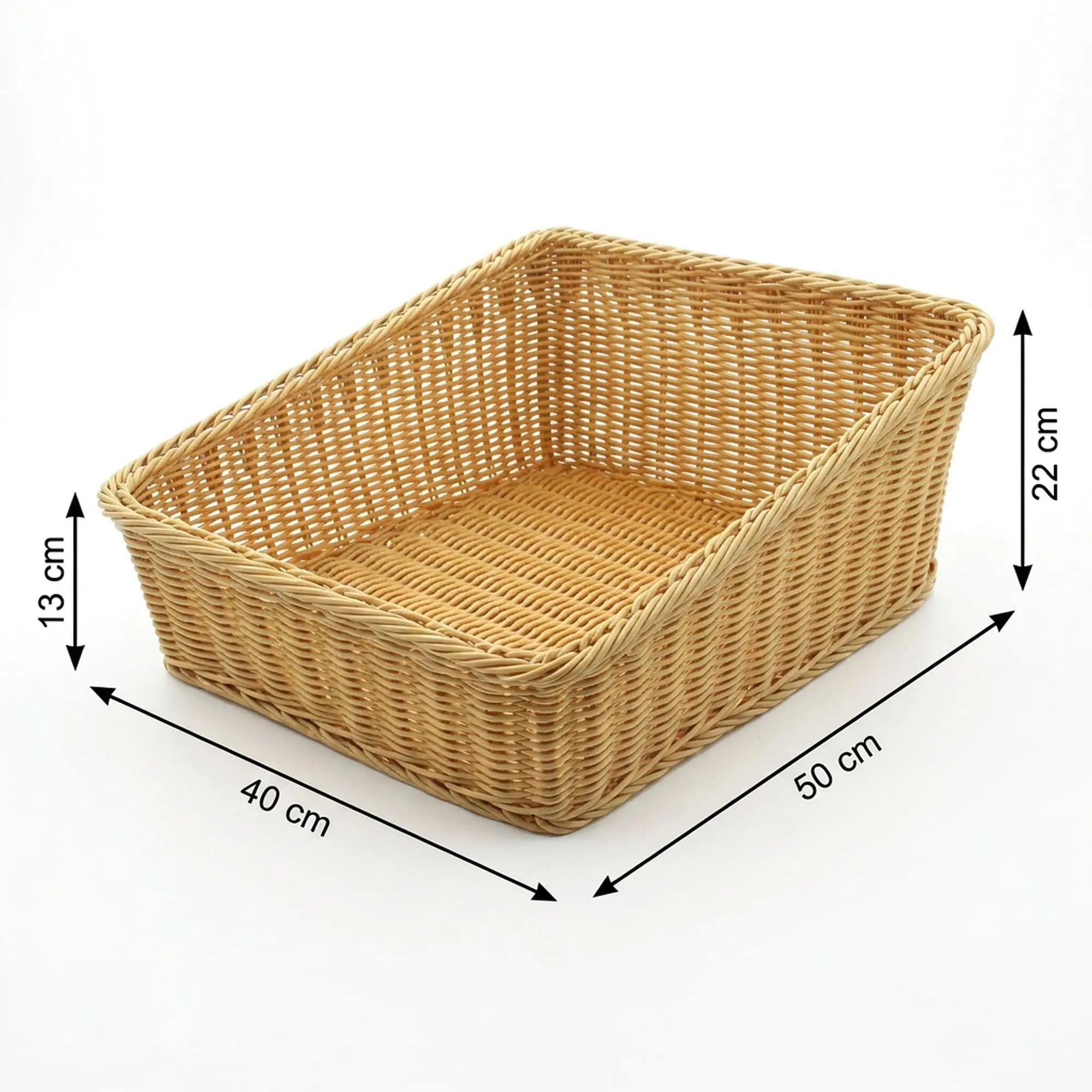 Regalkorb "Poly", 40 x 50 cm  im Frank Flechtwaren Online Shop für Auslagekörbe &amp; Regalkörbe kaufen