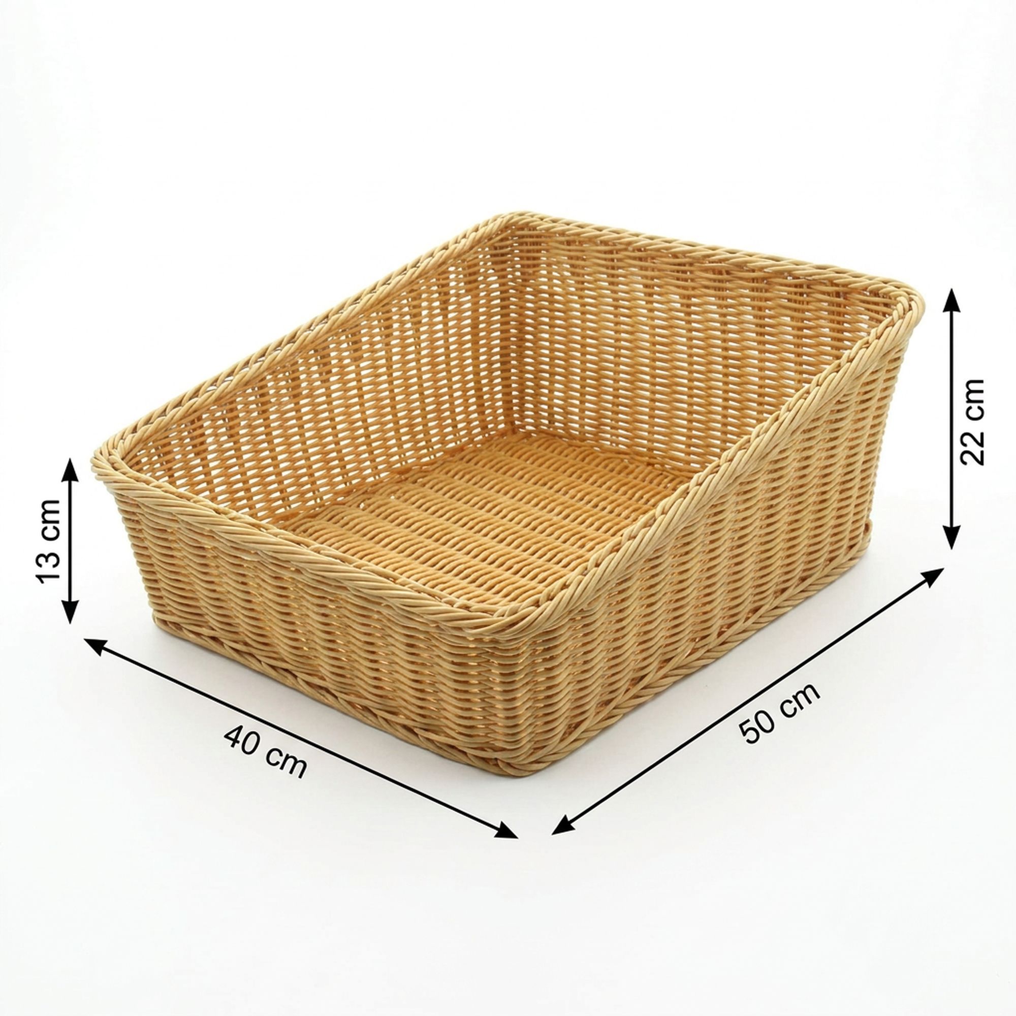 Regalkorb "Poly", 40 x 50 cm  im Frank Flechtwaren Online Shop für Auslagekörbe &amp; Regalkörbe kaufen