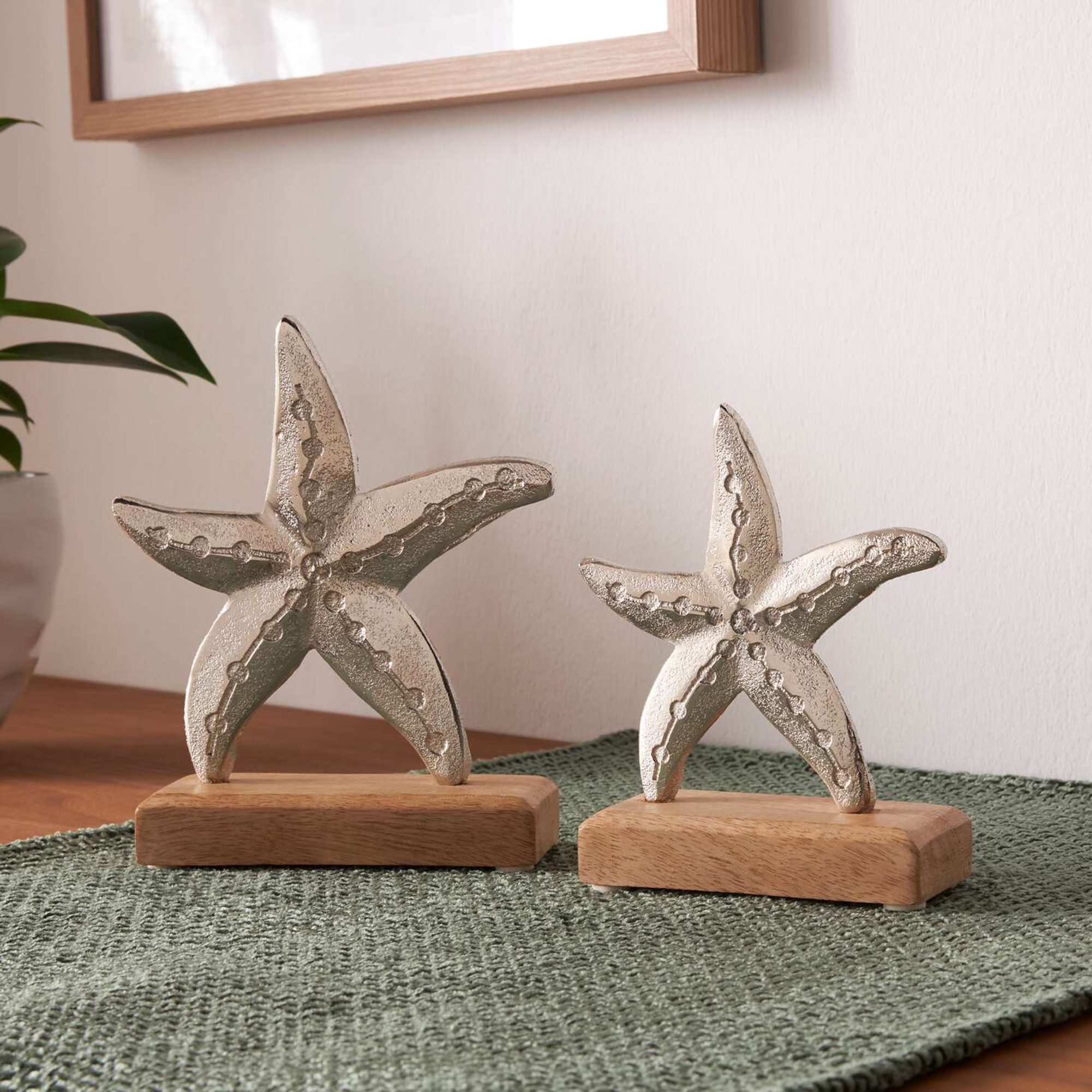 Holzdeko "Seestern", 2er Set  im Frank Flechtwaren Online Shop kaufen