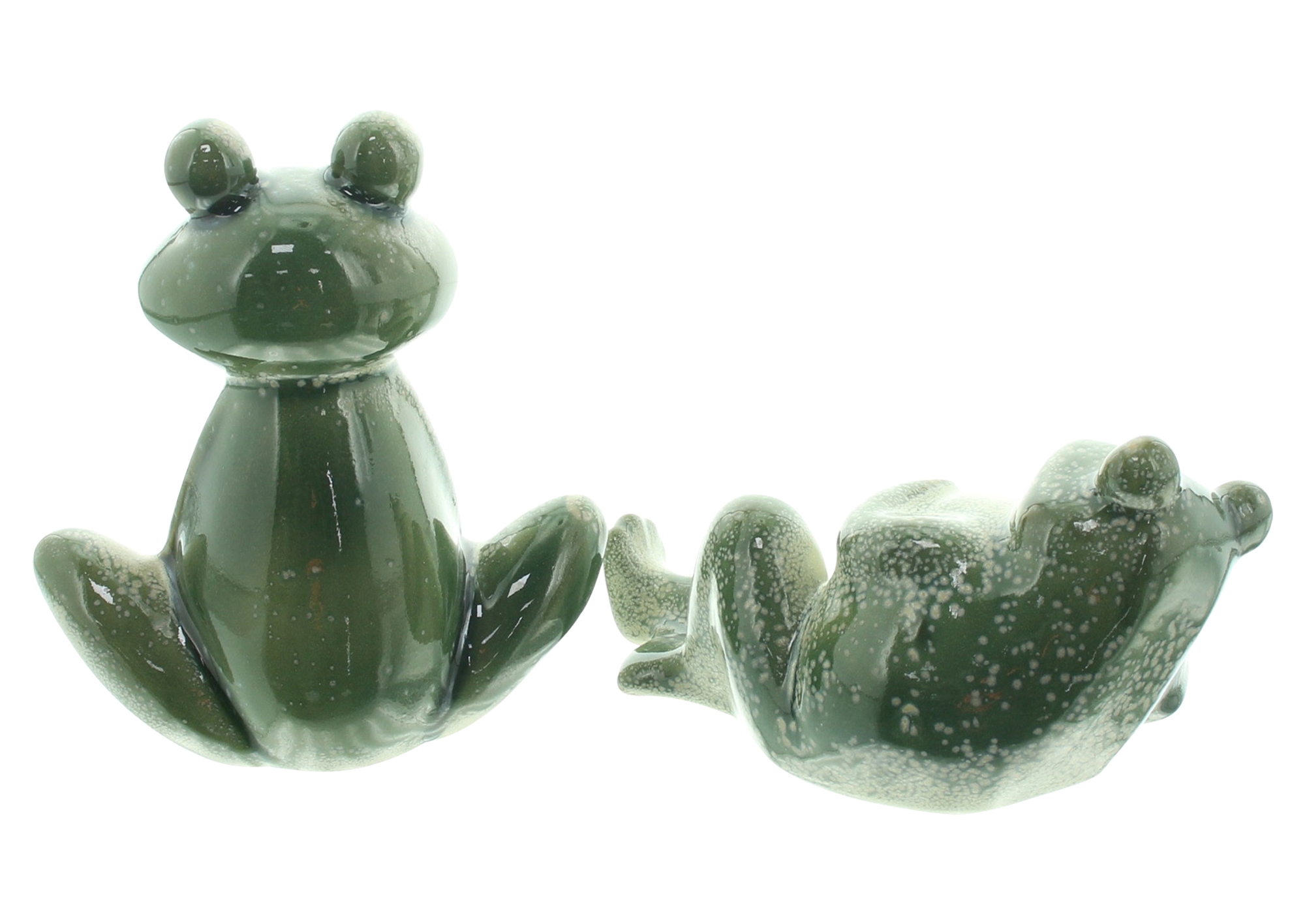 Froschfreunde "Fred &amp; Frieda", 2er Set  im Frank Flechtwaren Online Shop für Gartenfiguren kaufen