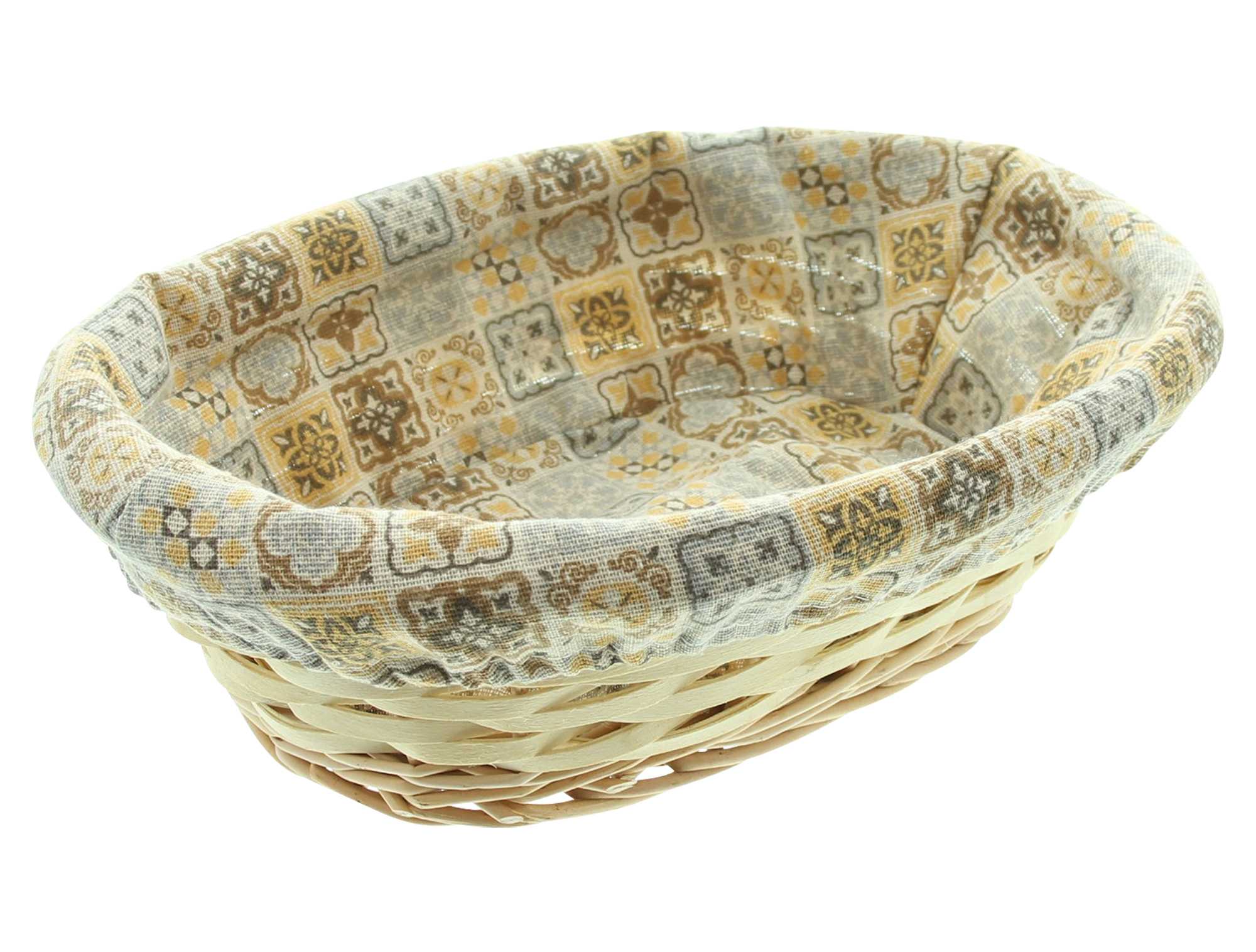 Füllkorb "Mosaik", oval  im Frank Flechtwaren Online Shop für Küche kaufen