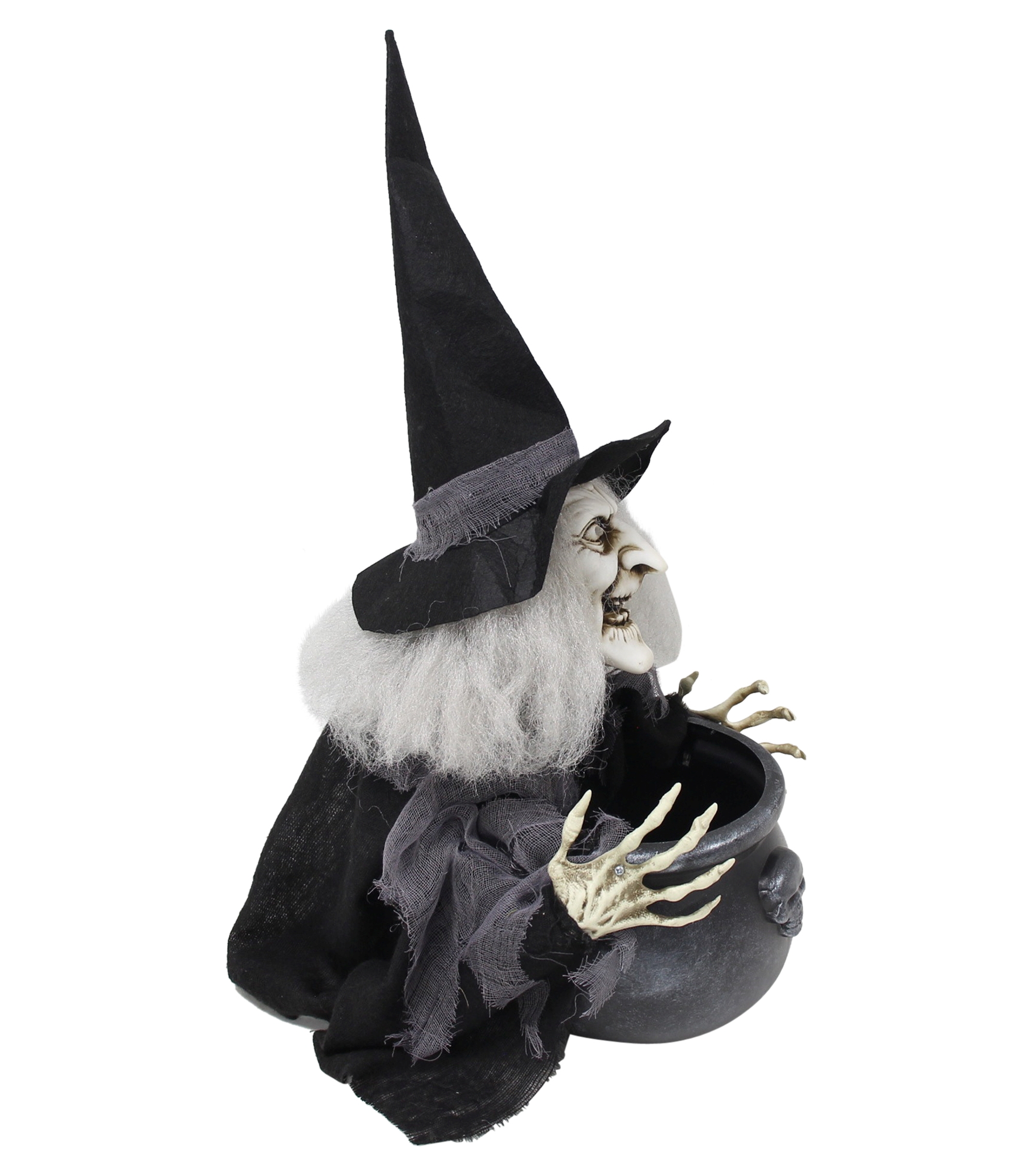 LED-Hexe "Creepy"  im Frank Flechtwaren Online Shop für LED-Deko kaufen