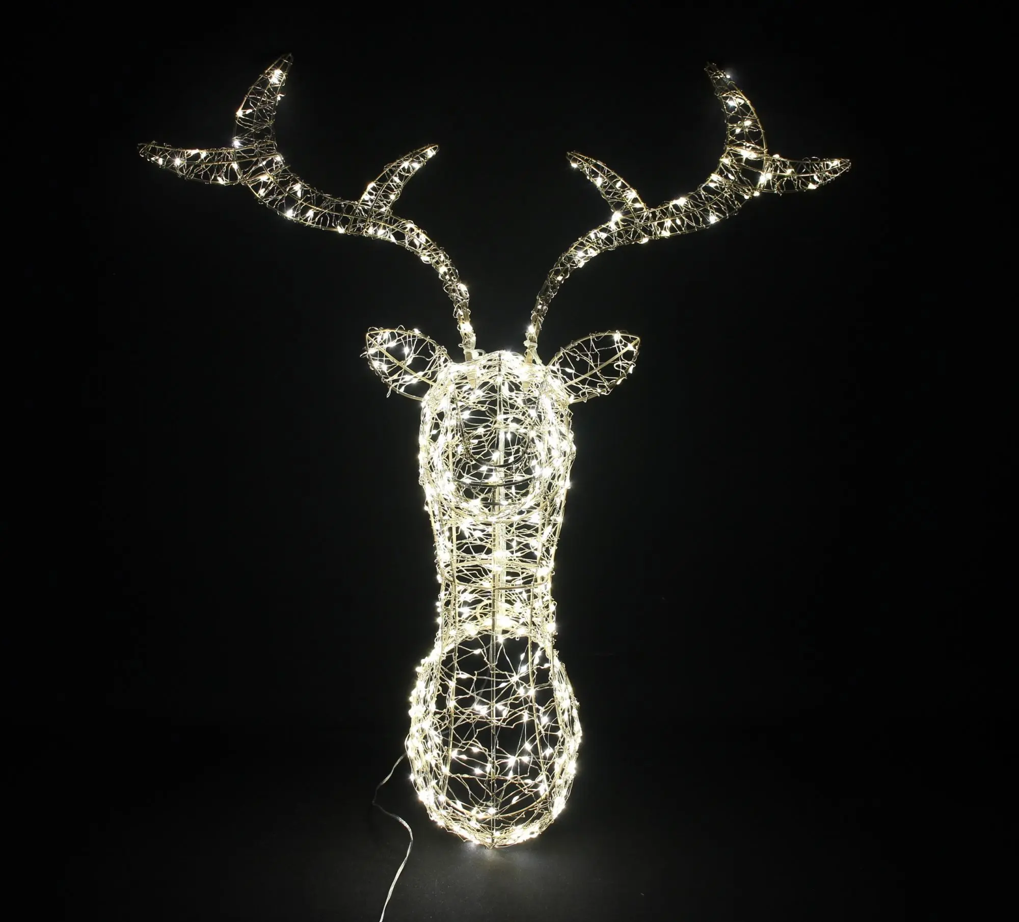 LED-Wanddeko "Hirschkopf"  im Frank Flechtwaren Online Shop für Chalet kaufen