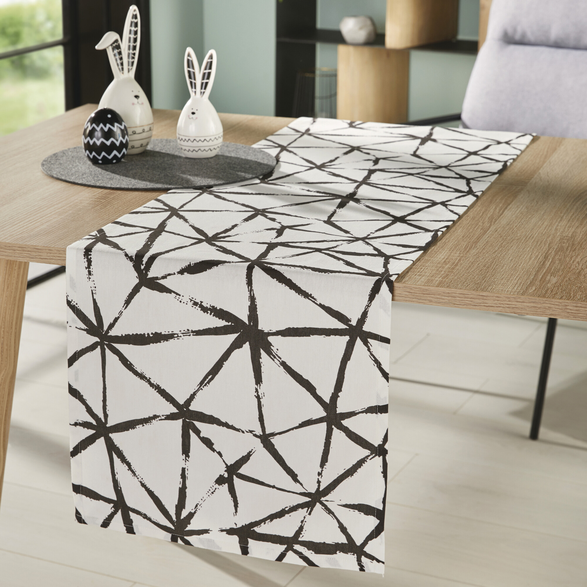 Acheter Chemin de table "graphique"  dans la boutique en ligne de Frank Flechtwaren pour Pâques