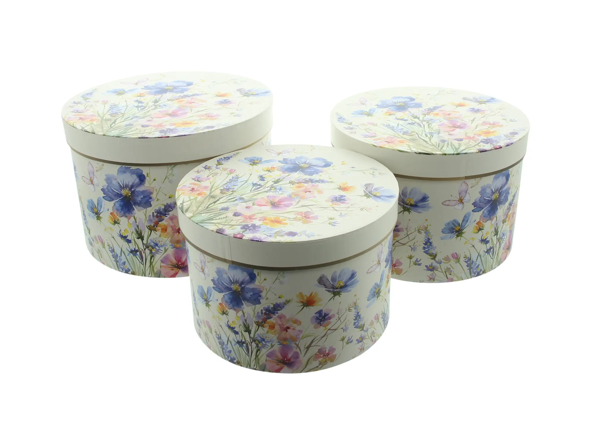 Geschenkbox "Blumenwiese", 3er Set  im Frank Flechtwaren Online Shop für Gerade eingetroffen kaufen