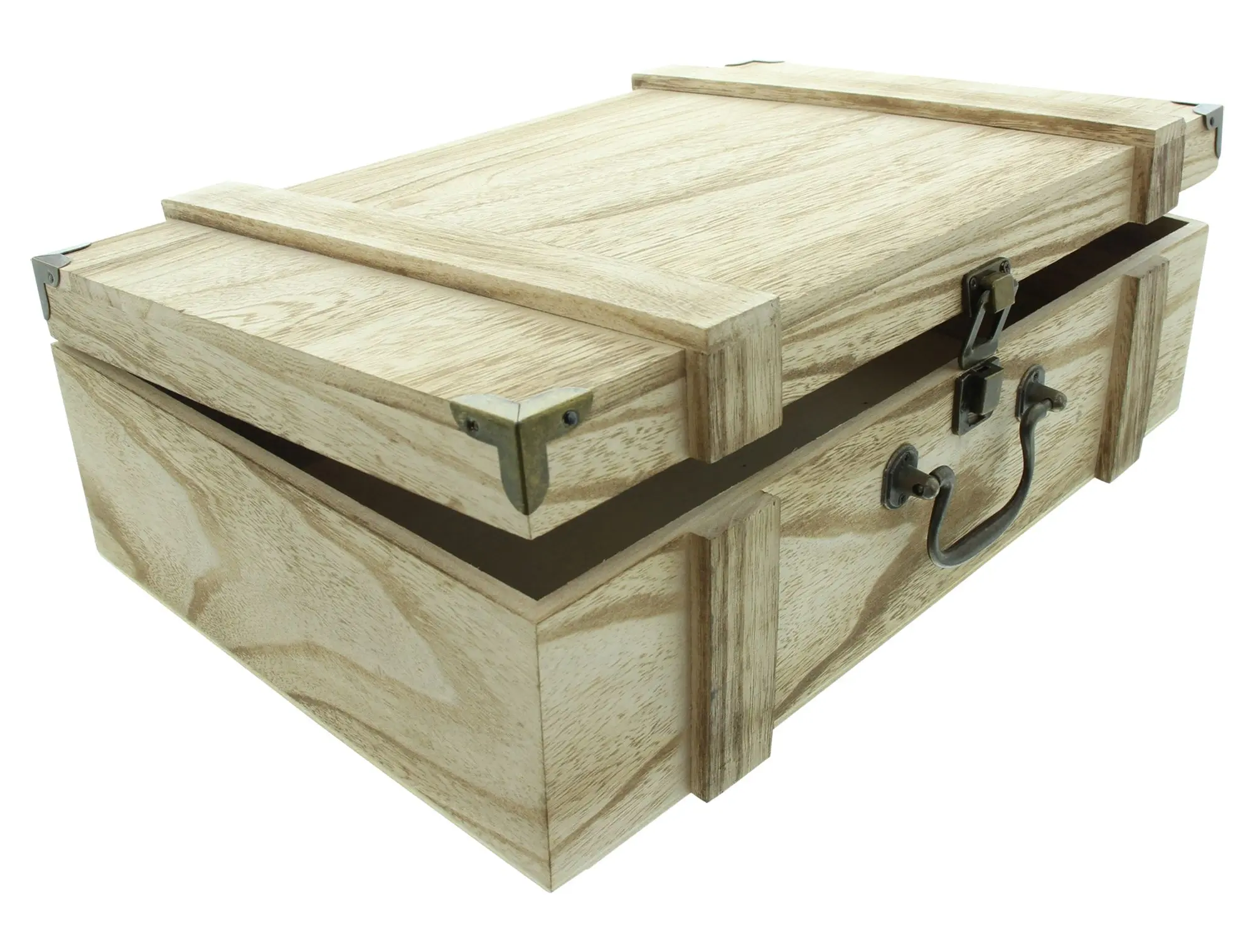Holzkiste "Präsent"  im Frank Flechtwaren Online Shop für Truhen kaufen
