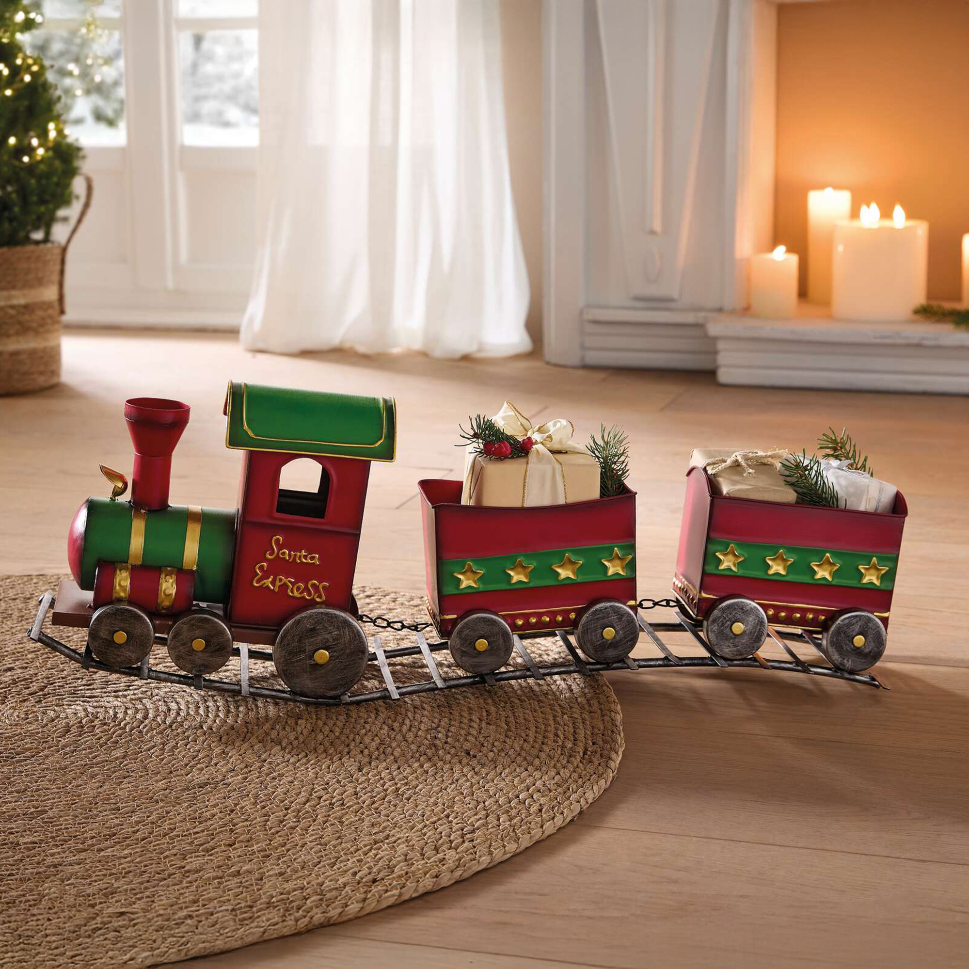 Metallzug "Santa" im Frank Flechtwaren Online Shop für Weihnachten kaufen Metallzug "Santa" im Frank Flechtwaren Online Shop für Weihnachten kaufen