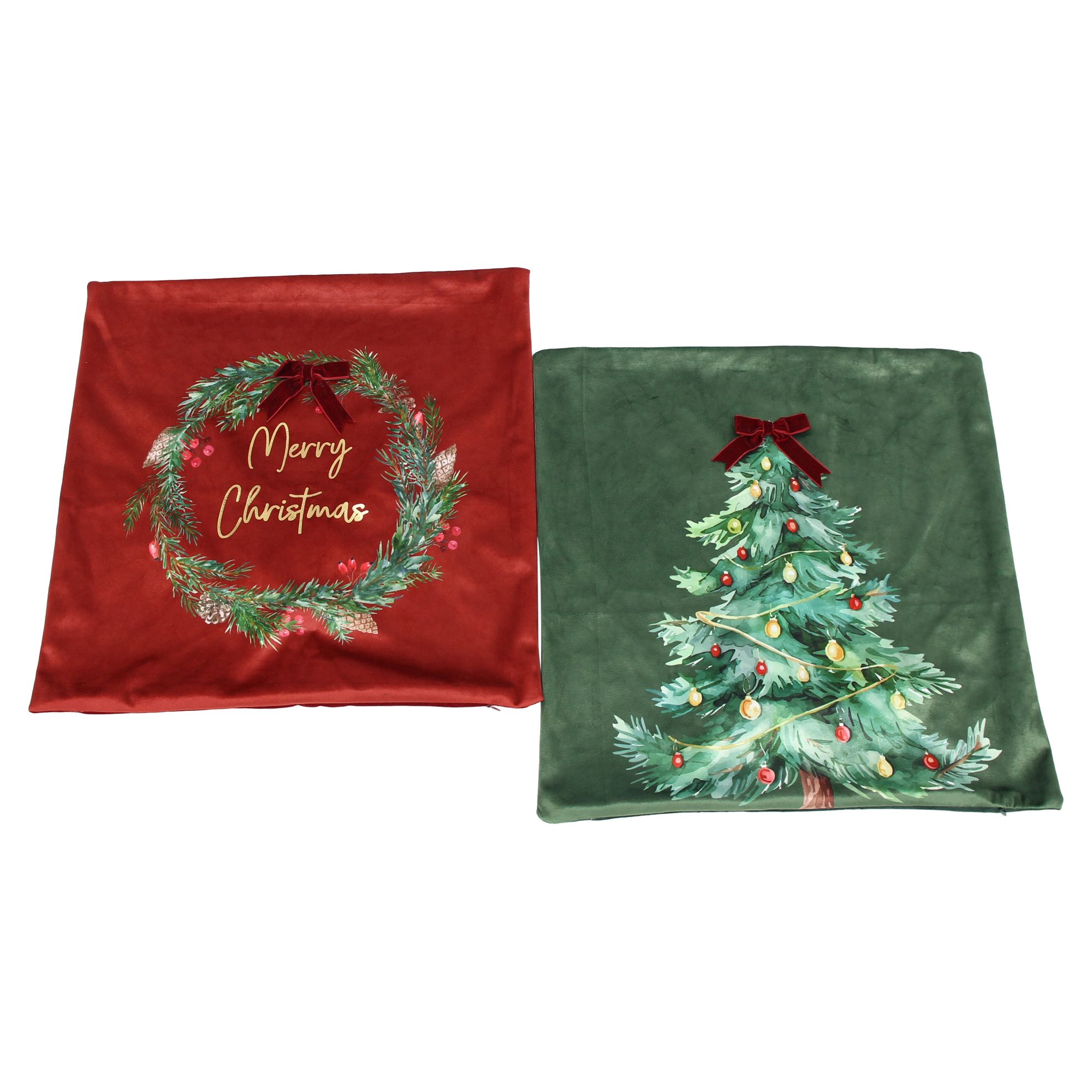 LED-Kissenhülle "Christmas", 2er Set  im Frank Flechtwaren Online Shop für Weihnachtliche Kissen &amp; Kissenhüllen kaufen