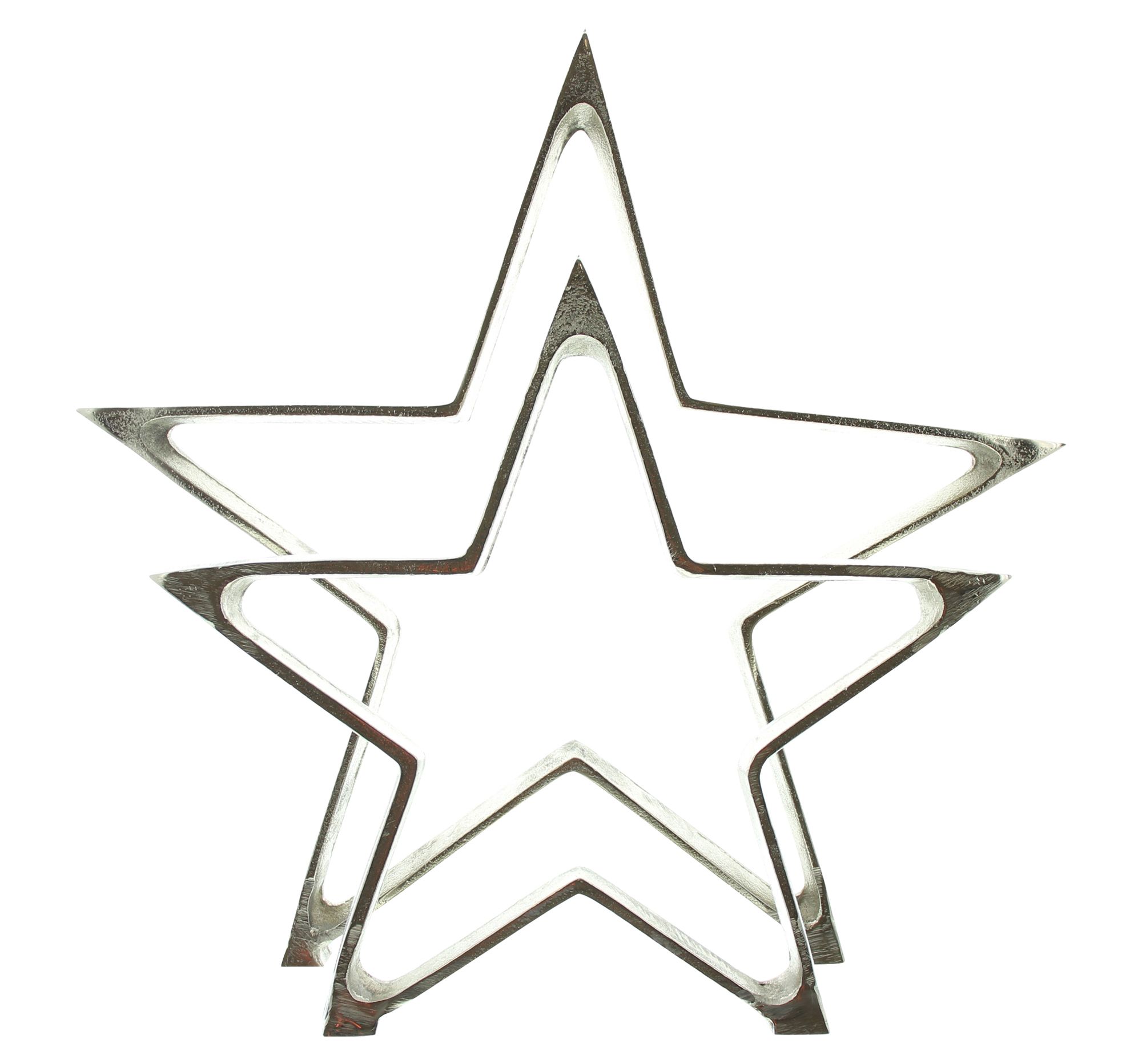 Stern "Silber", 2er Set im Frank Flechtwaren Online Shop für Weihnachten kaufen Stern "Silber", 2er Set im Frank Flechtwaren Online Shop für Weihnachten kaufen