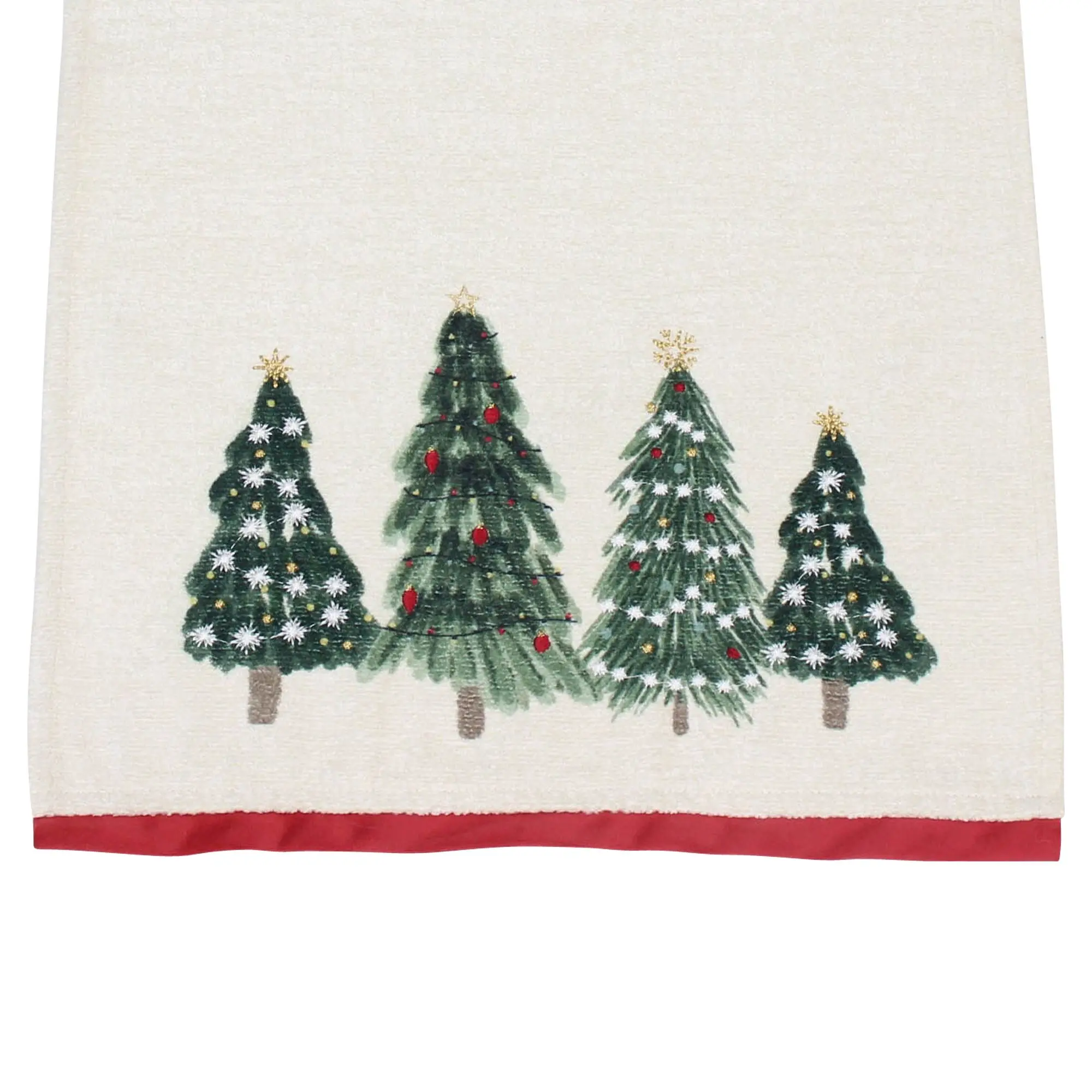 Tischläufer "Weihnachtswäldchen"  im Frank Flechtwaren Online Shop für Weihnachtliche Tischwäsche kaufen