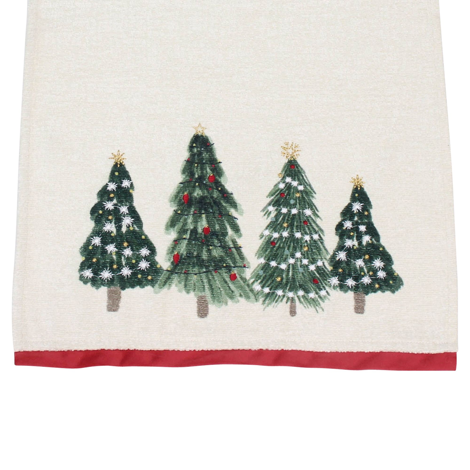 Tischläufer "Weihnachtswäldchen"  im Frank Flechtwaren Online Shop für Weihnachtliche Tischwäsche kaufen