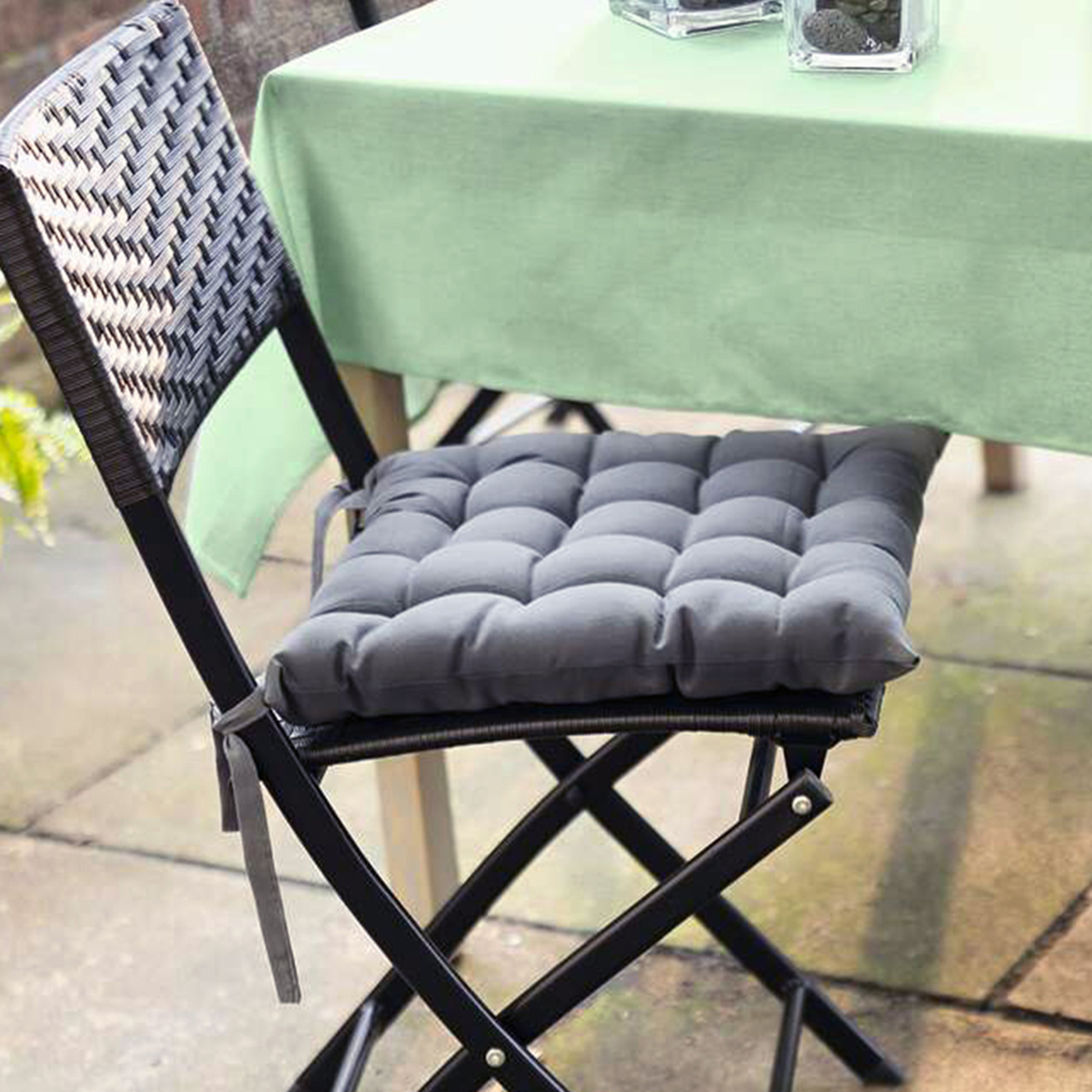 Sitzkissen "Grey", 4er Set  im Frank Flechtwaren Online Shop kaufen