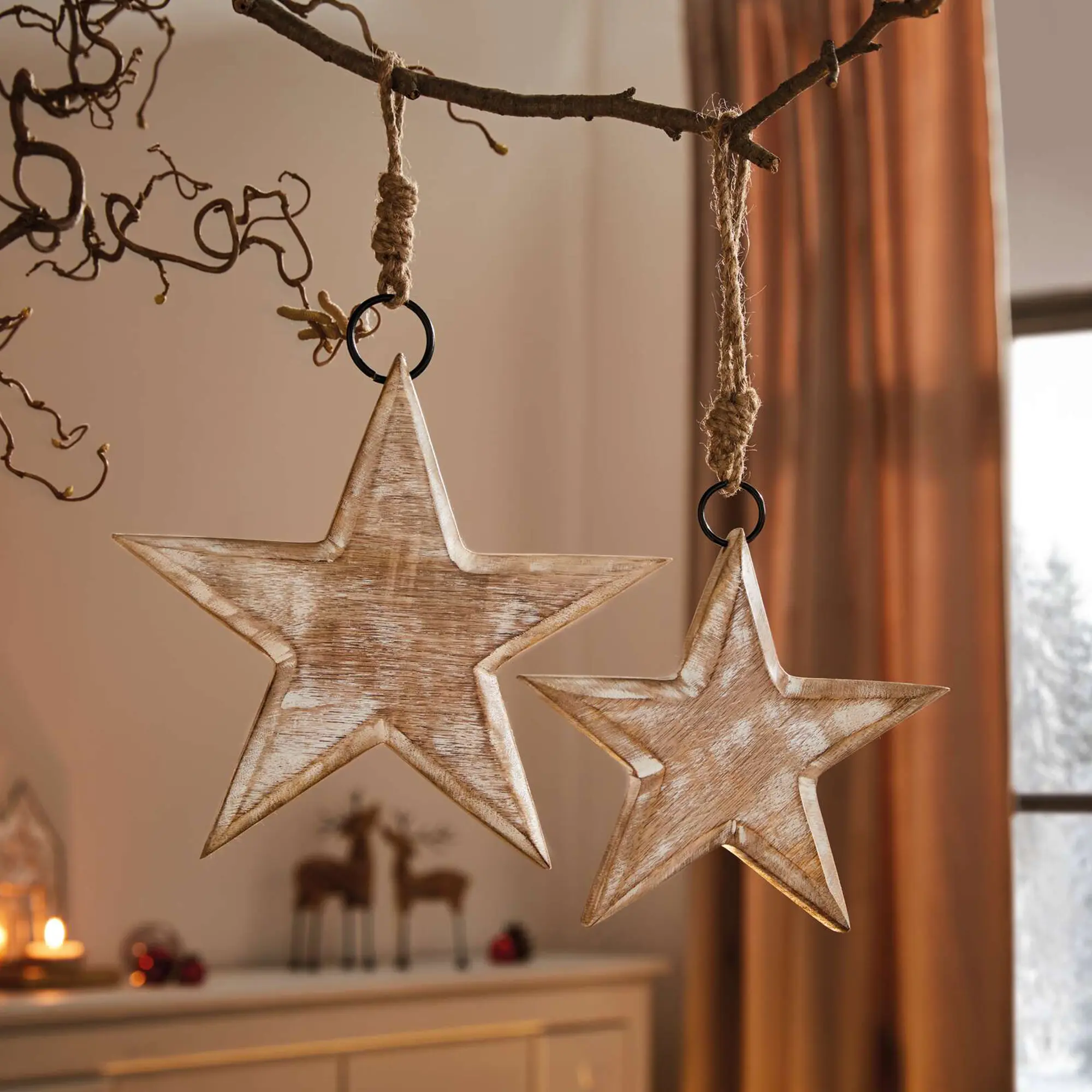 Hänger "Stern", 2er Set  im Frank Flechtwaren Online Shop kaufen