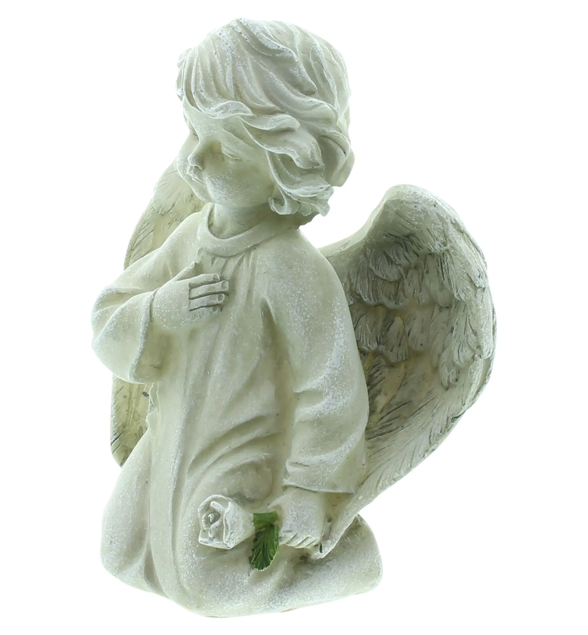 Engel "Rose"  im Frank Flechtwaren Online Shop für Gartenfiguren kaufen