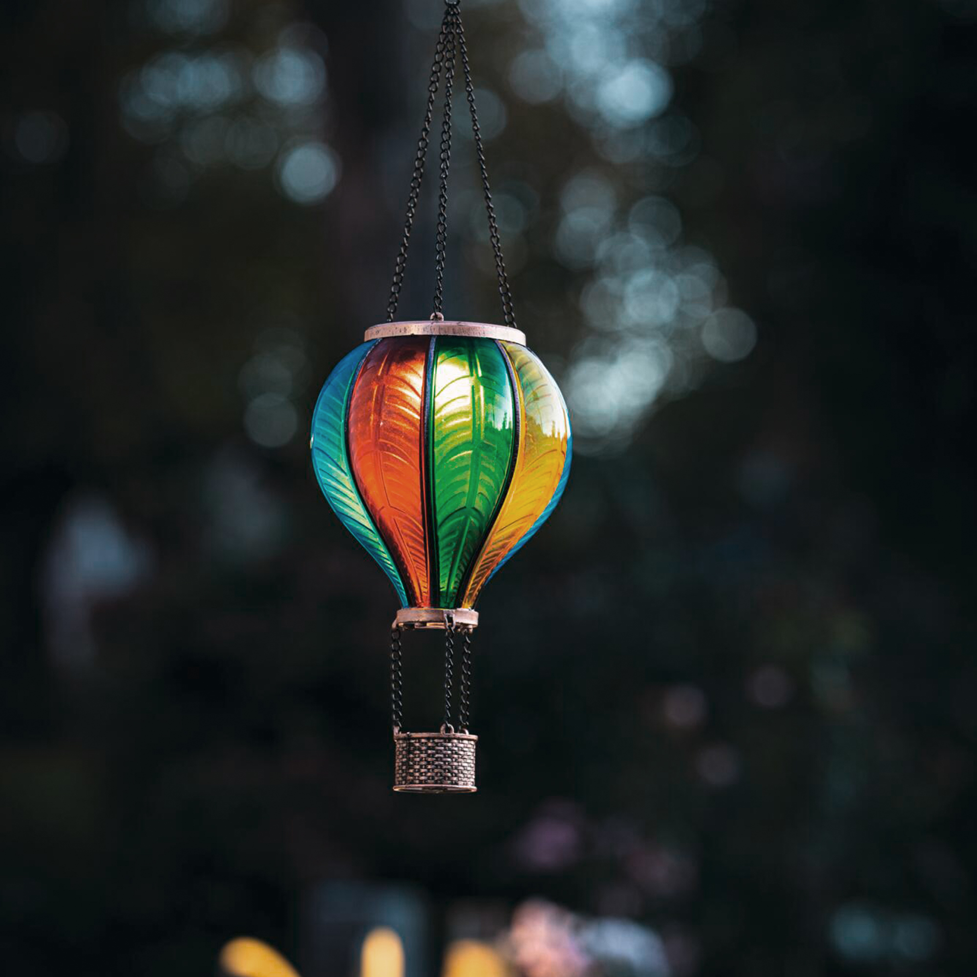 Solar-Deko "Heißluftballon"  im Frank Flechtwaren Online Shop für Gerade eingetroffen kaufen