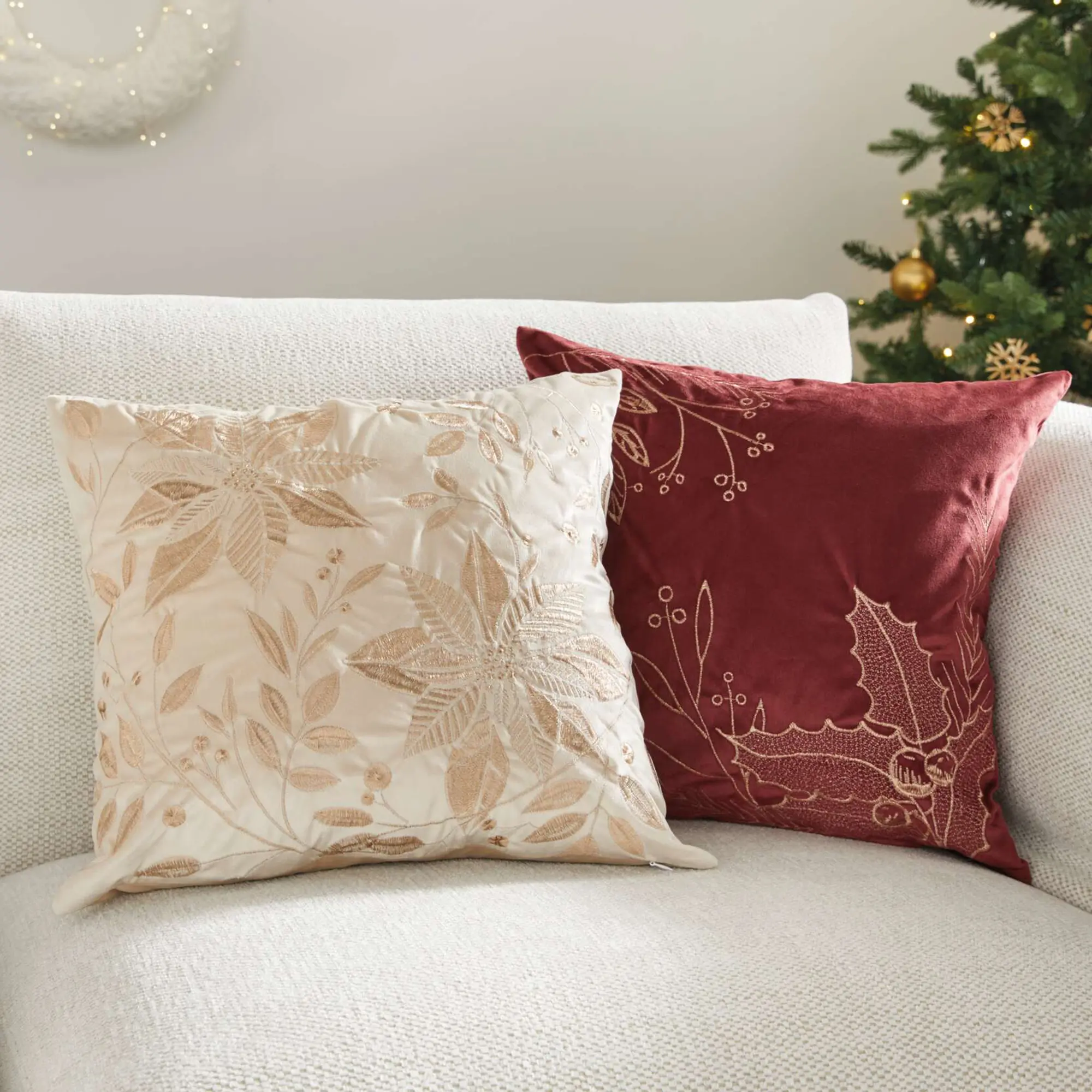 Kissenhülle "Goldblüten"  im Frank Flechtwaren Online Shop kaufen