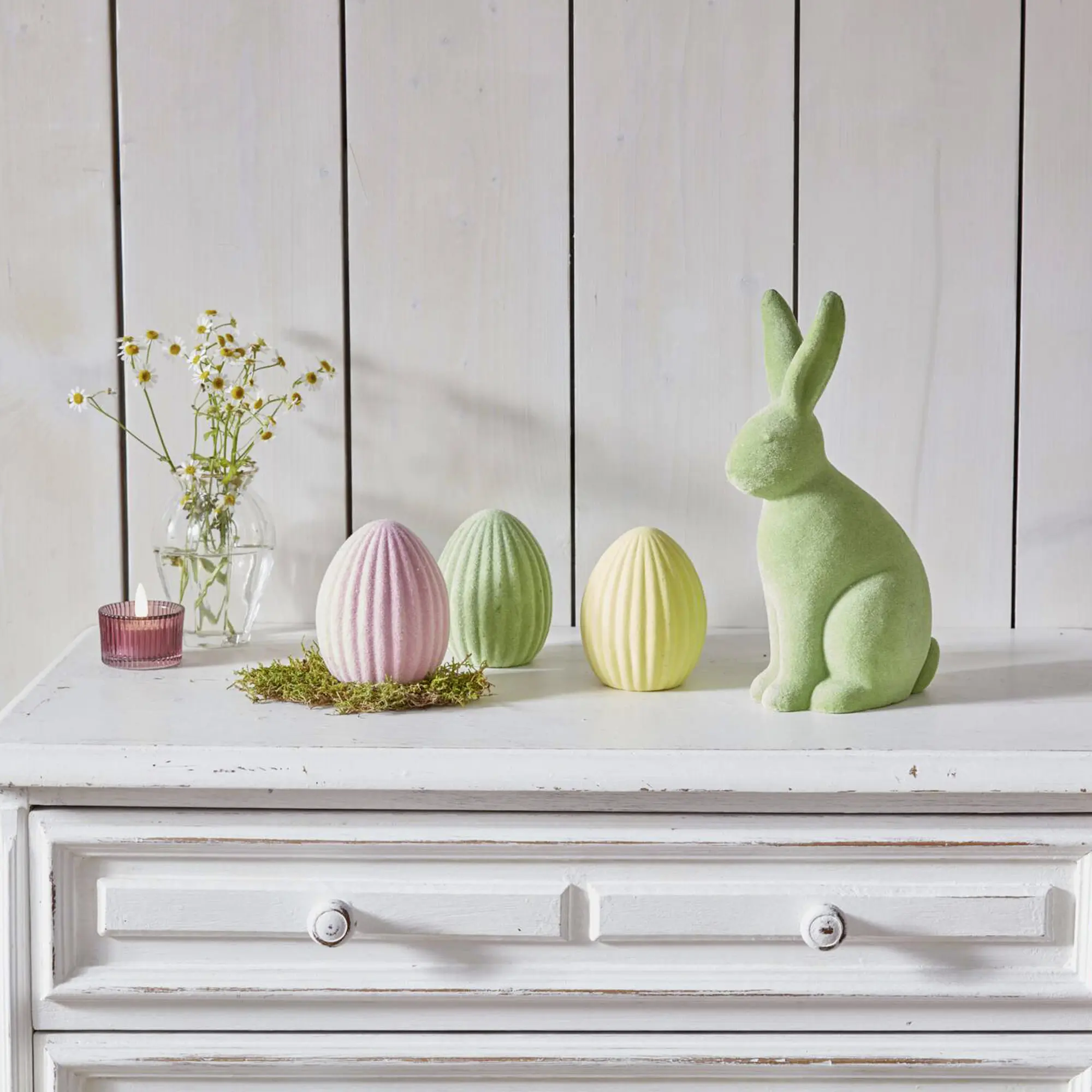 Deko-Ei "Bunt", 3er Set  im Frank Flechtwaren Online Shop für Ostereier kaufen