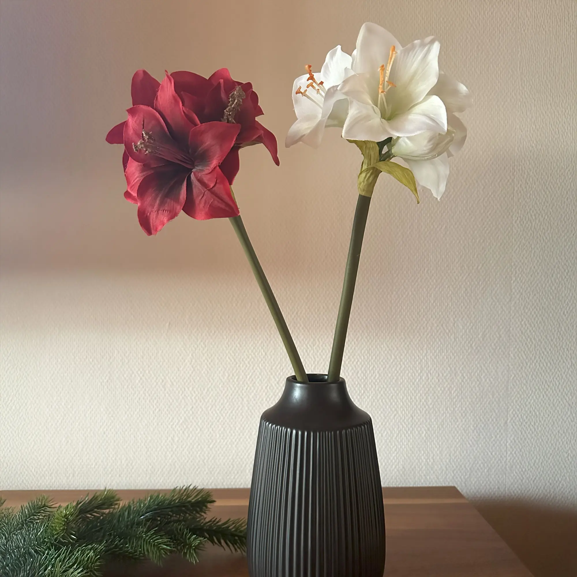 Kunstblume "Amaryllis", rot  im Frank Flechtwaren Online Shop für Kunstpflanzen kaufen