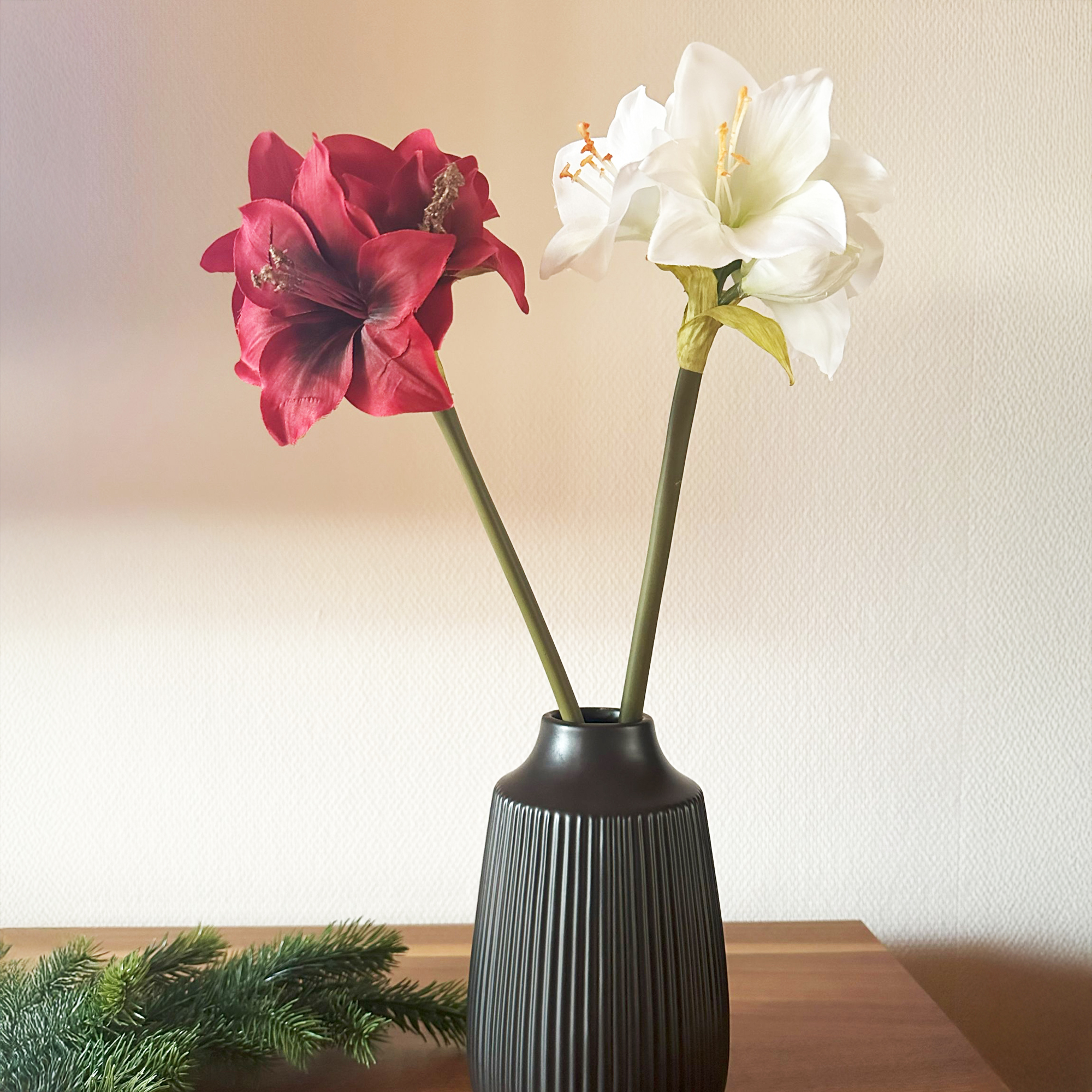 Kunstblume "Amaryllis", rot  im Frank Flechtwaren Online Shop für Kunstpflanzen kaufen