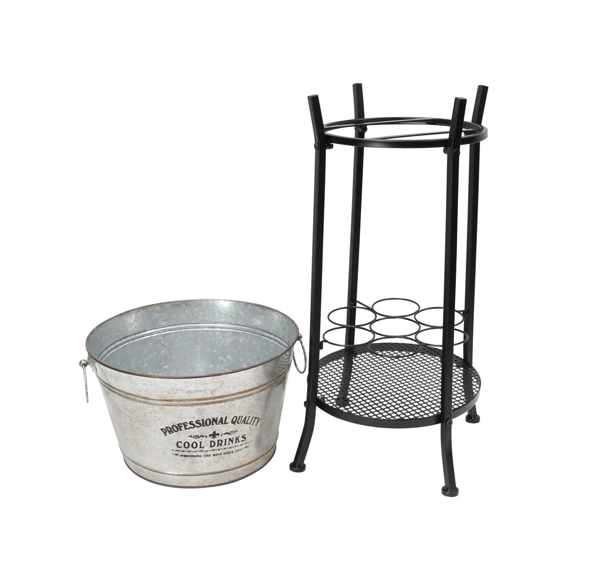Getränkeständer "Cool Drinks", 2tlg.  im Frank Flechtwaren Online Shop für Grill &amp; Chill kaufen