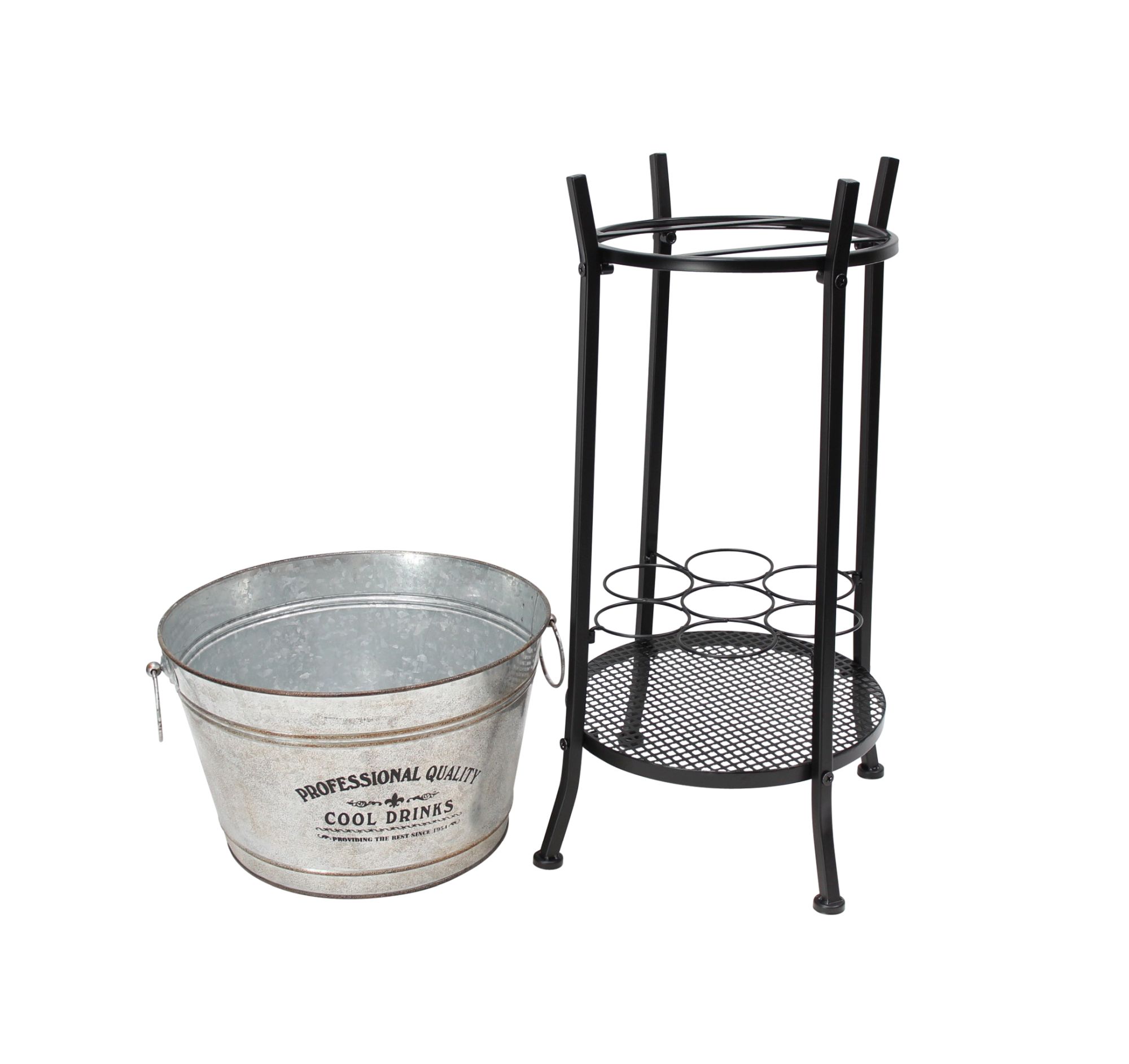 Getränkeständer "Cool Drinks", 2tlg.  im Frank Flechtwaren Online Shop für Grill &amp; Chill kaufen