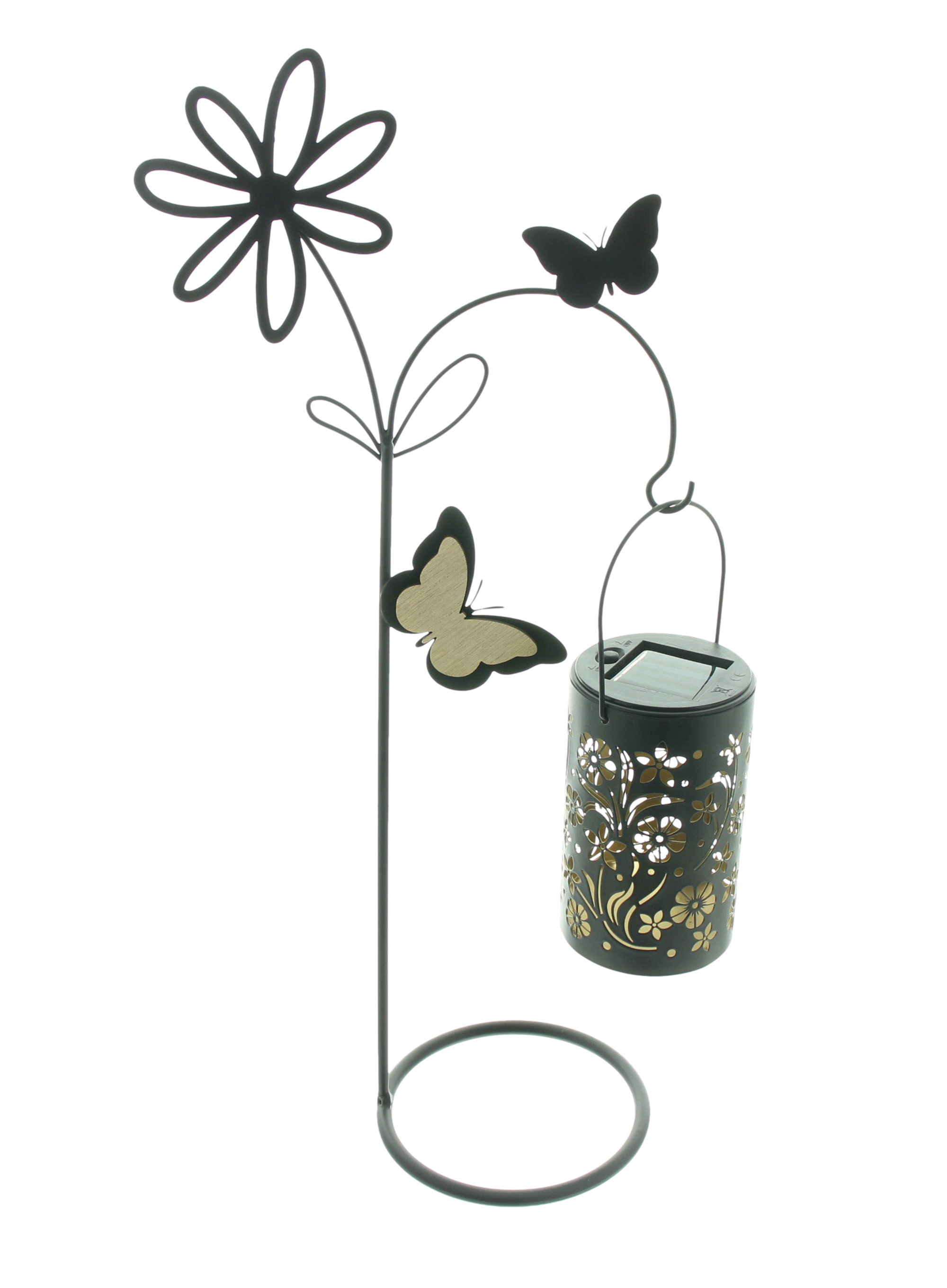 Solar-Deko "Blütenlaterne"  im Frank Flechtwaren Online Shop für Gerade eingetroffen kaufen