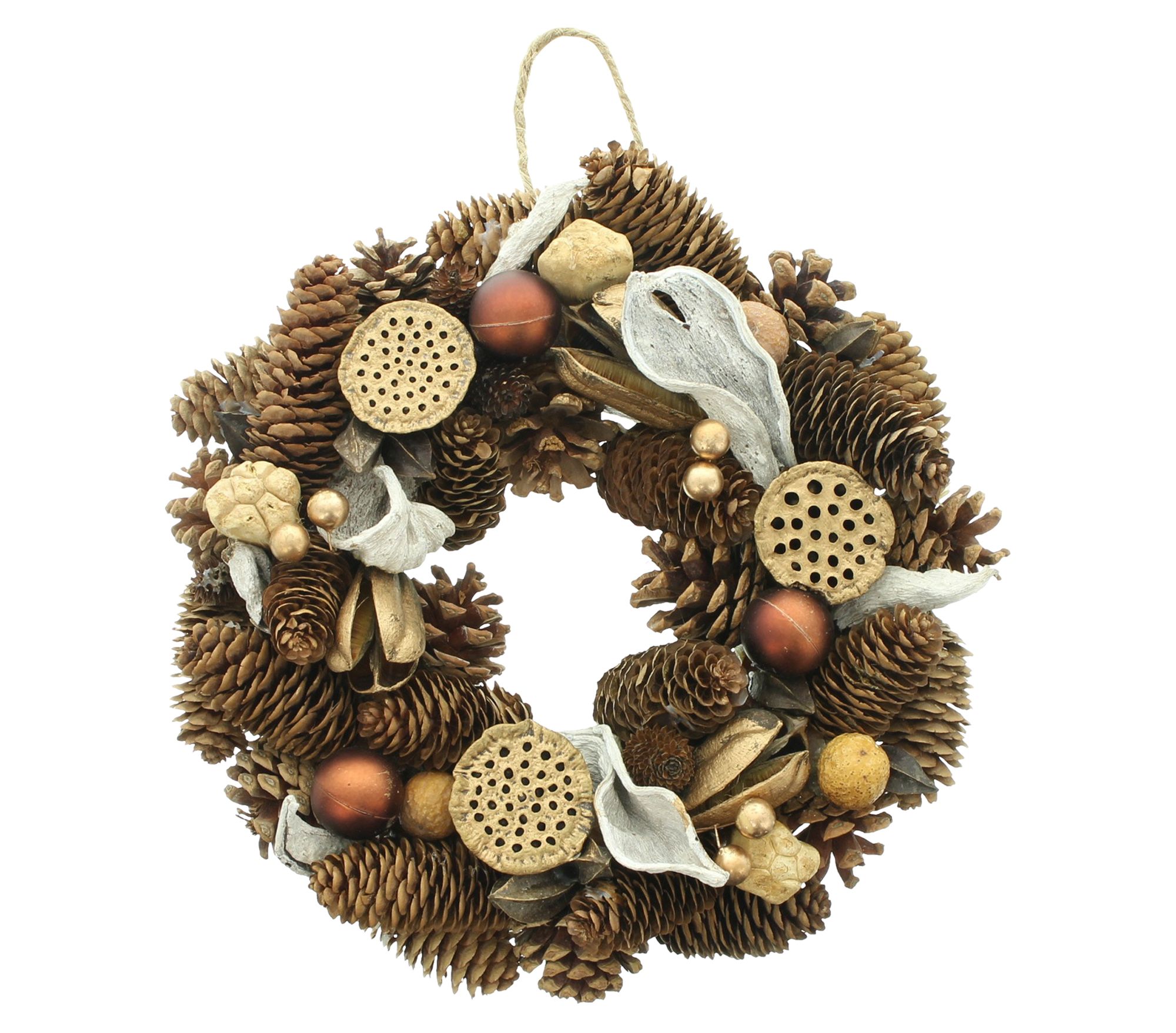 Weihnachtskranz '"Natur-Mix"  im Frank Flechtwaren Online Shop für Weihnachtliche Kränze kaufen