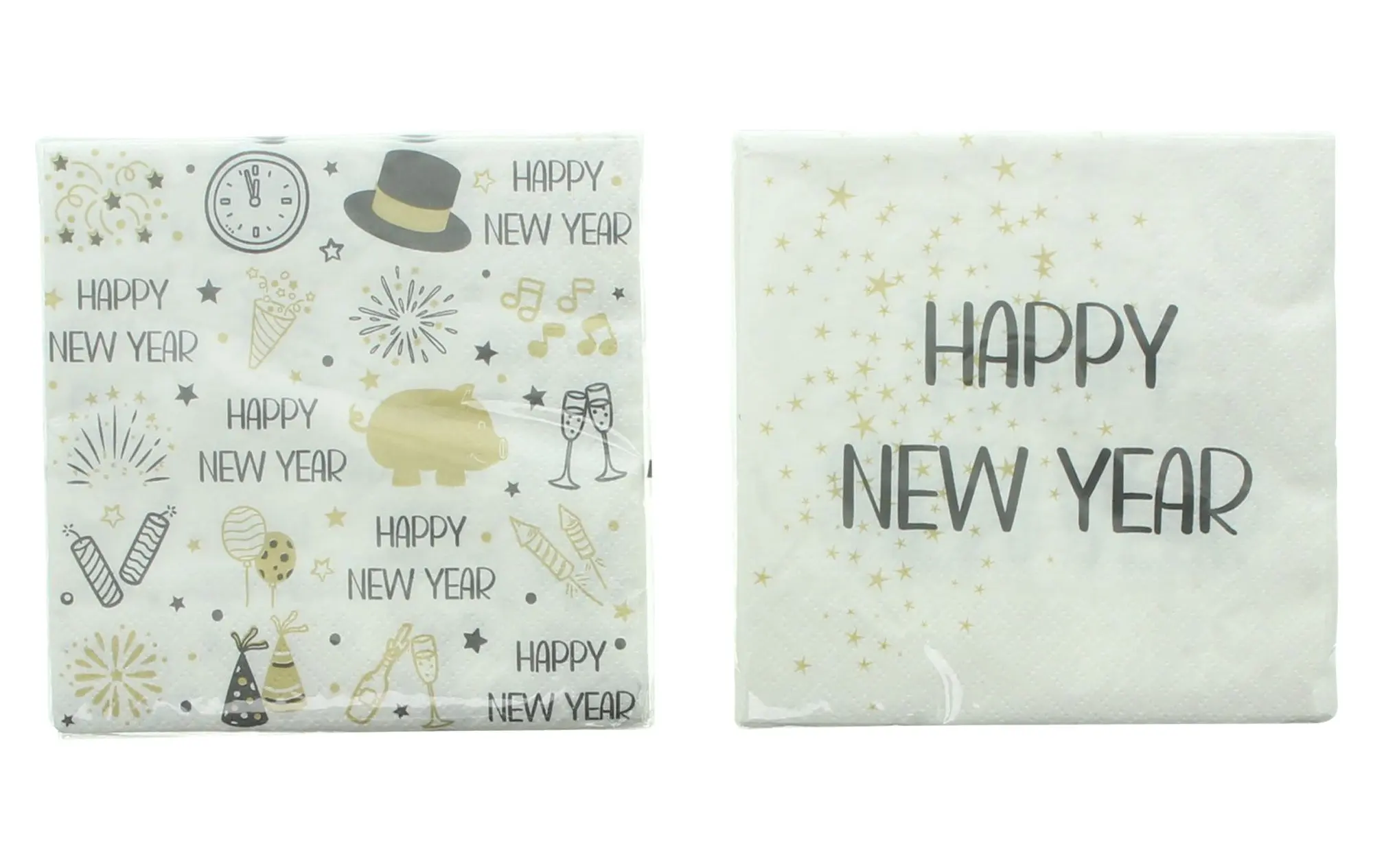 Servietten "Silvester", 40er Set  im Frank Flechtwaren Online Shop für Servietten kaufen