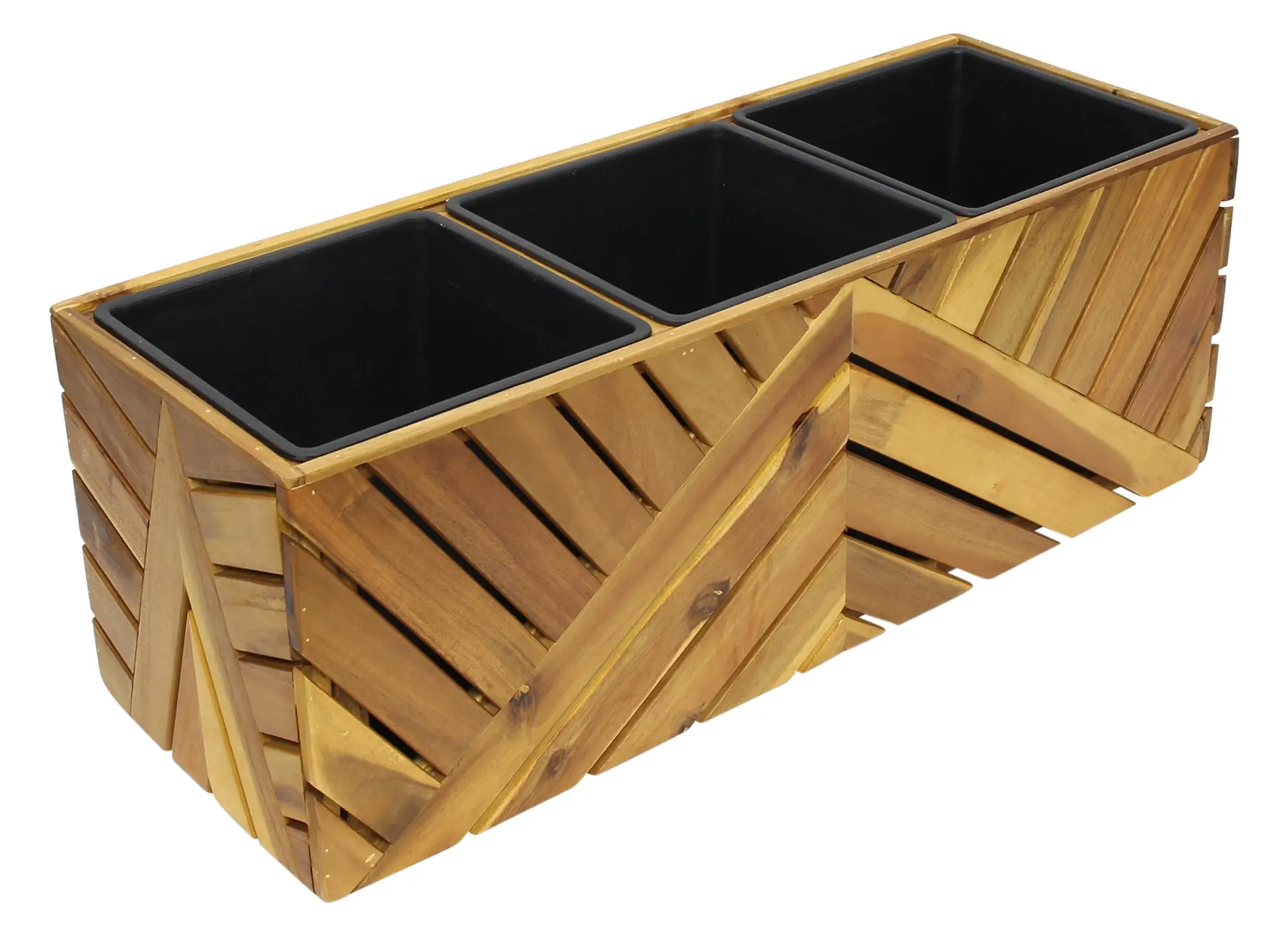 Pflanzkasten "Recycling Wood"  im Frank Flechtwaren Online Shop für Pflanztöpfe kaufen