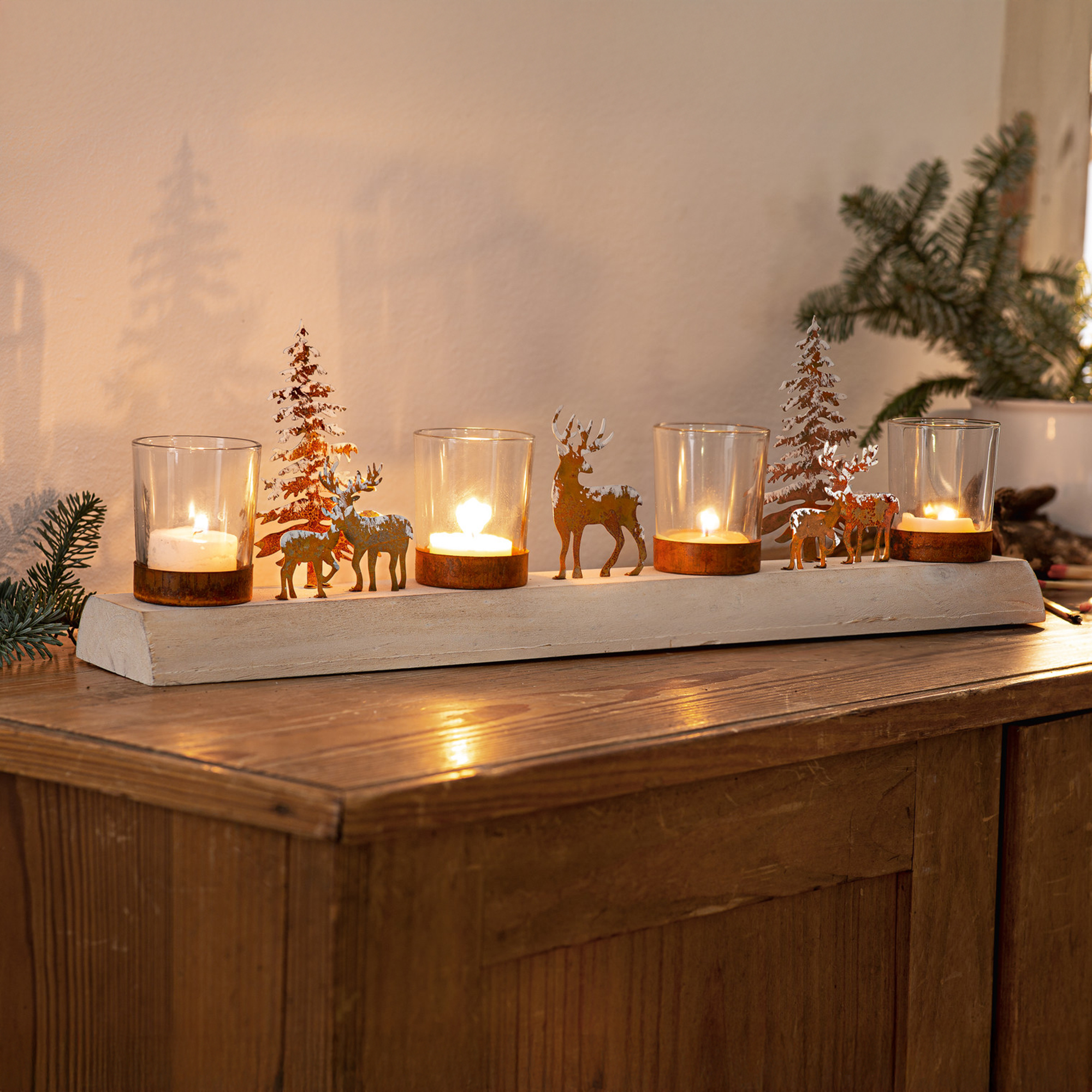Lichterboard "Winterlandschaft" im Frank Flechtwaren Online Shop für Weihnachten kaufen Lichterboard "Winterlandschaft" im Frank Flechtwaren Online Shop für Weihnachten kaufen