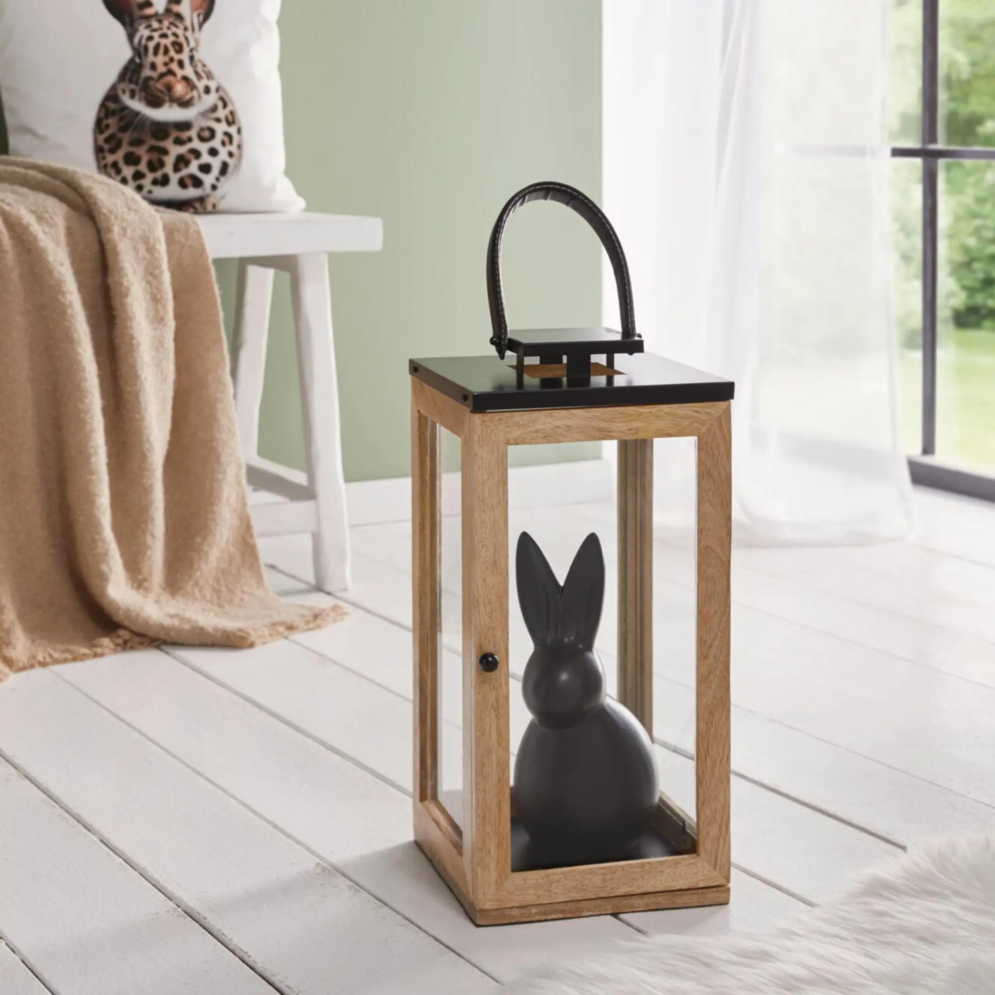 Laterne "Modern Chic", groß  im Frank Flechtwaren Online Shop kaufen