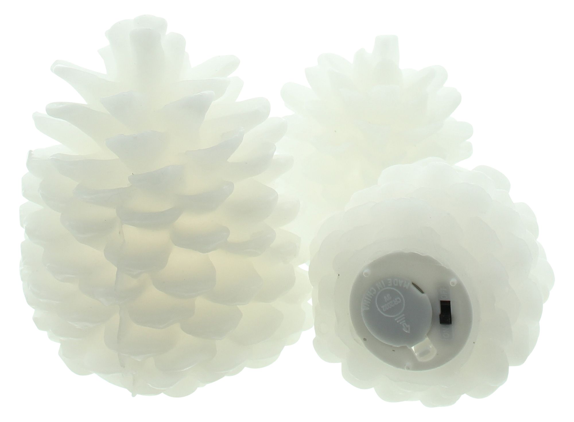 LED-Zapfen "Snow", 3er Set im Frank Flechtwaren Online Shop für Weihnachten kaufen LED-Zapfen "Snow", 3er Set im Frank Flechtwaren Online Shop für Weihnachten kaufen