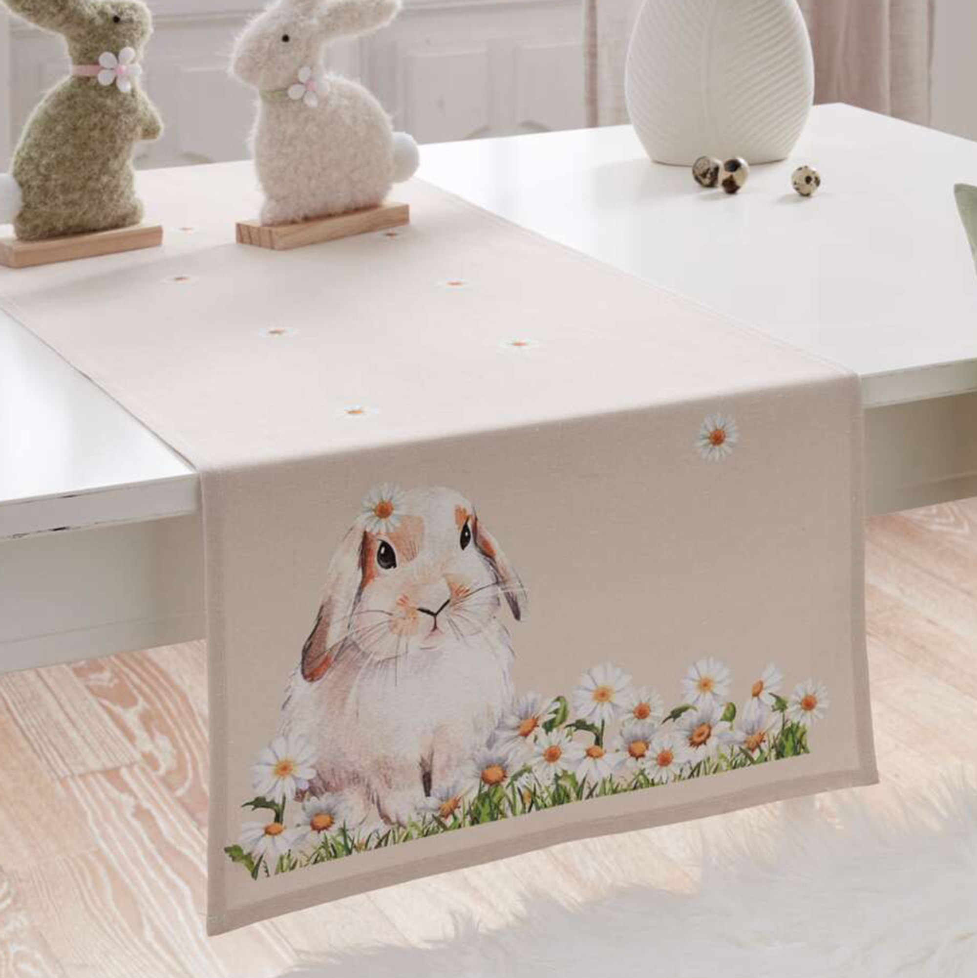 Tischläufer "Blumenhase"  im Frank Flechtwaren Online Shop kaufen