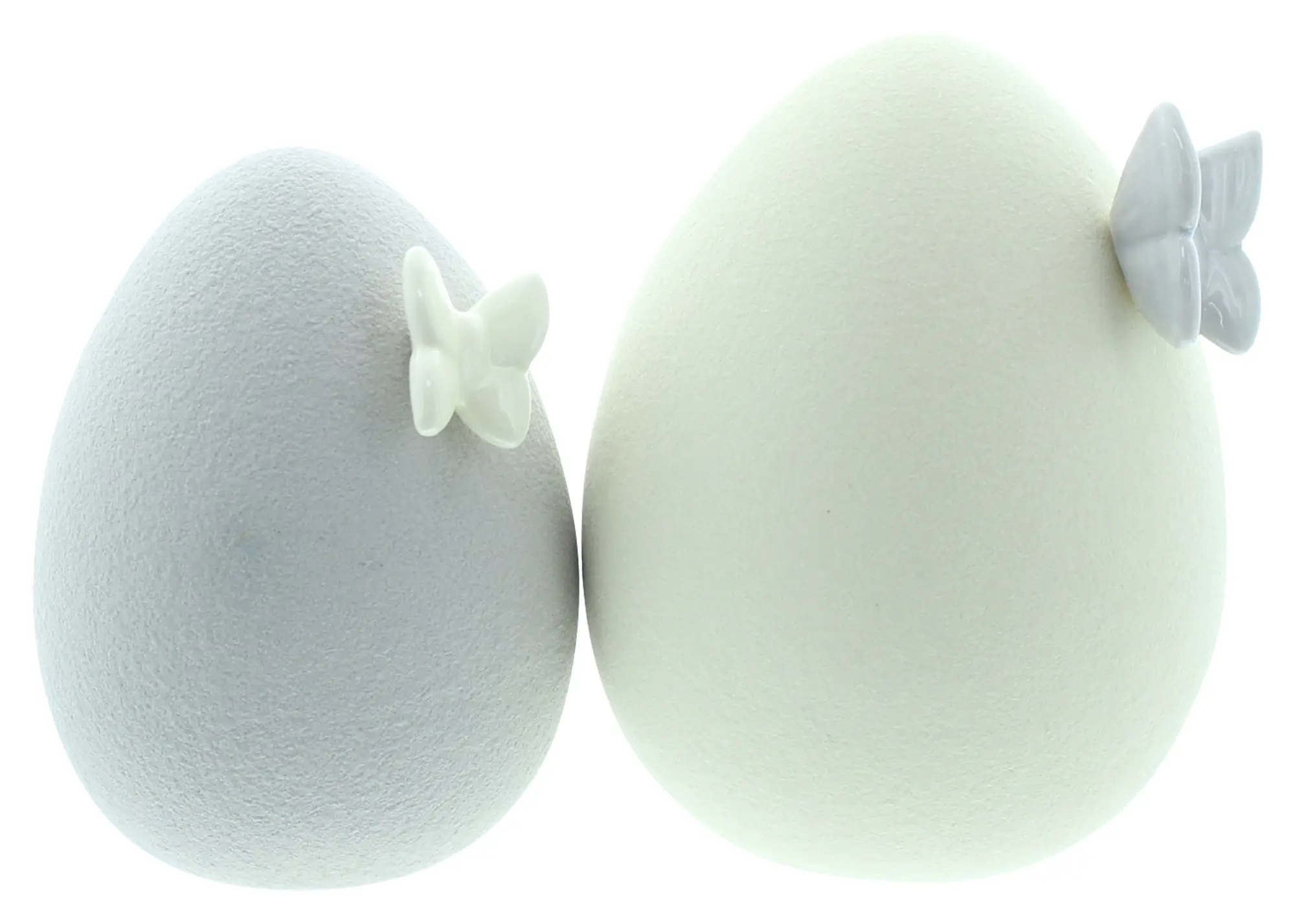 Osterdeko "Ei mit Schmetterling", 2er Set  im Frank Flechtwaren Online Shop für Ostereier kaufen