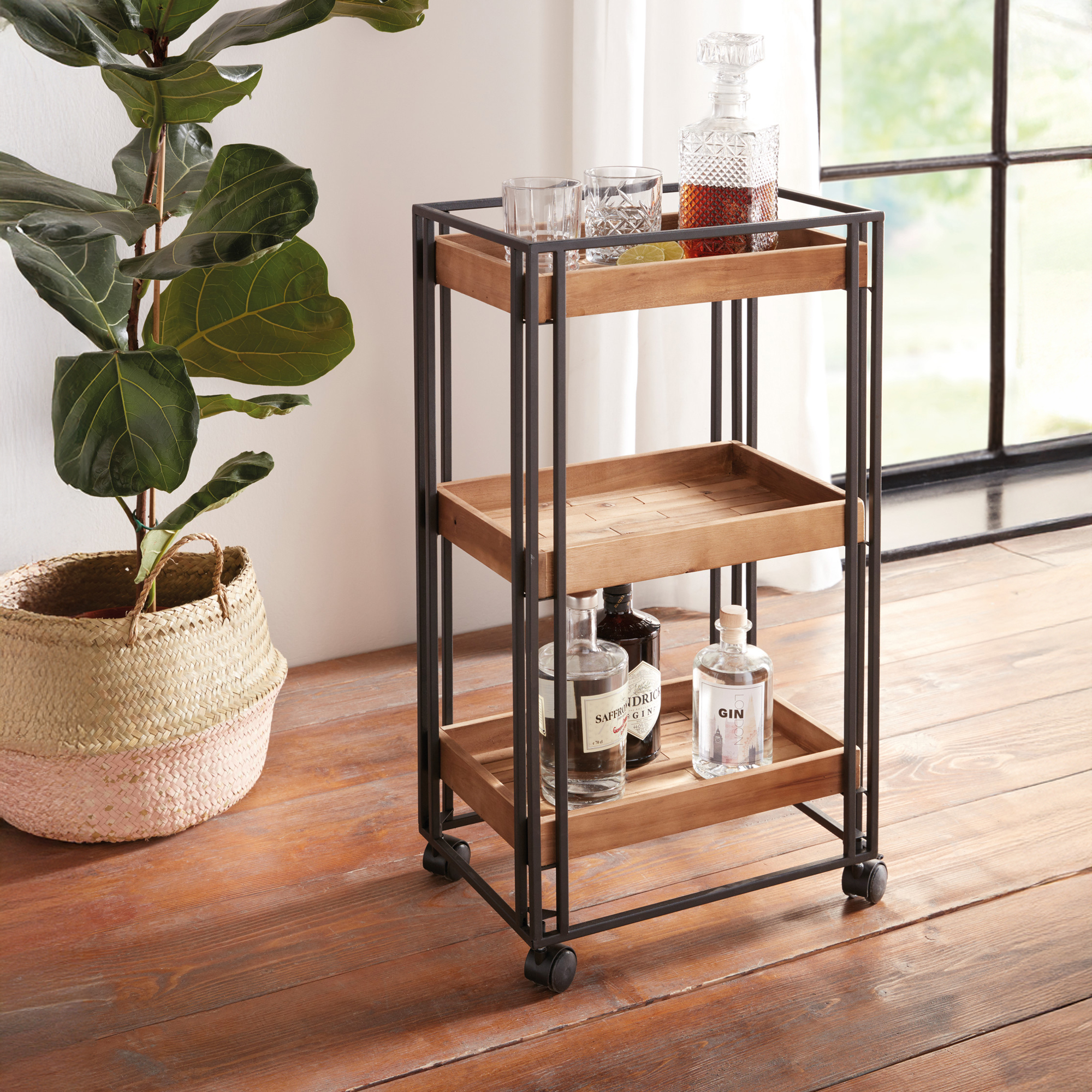 Servierwagen "Living-Wood"  im Frank Flechtwaren Online Shop kaufen