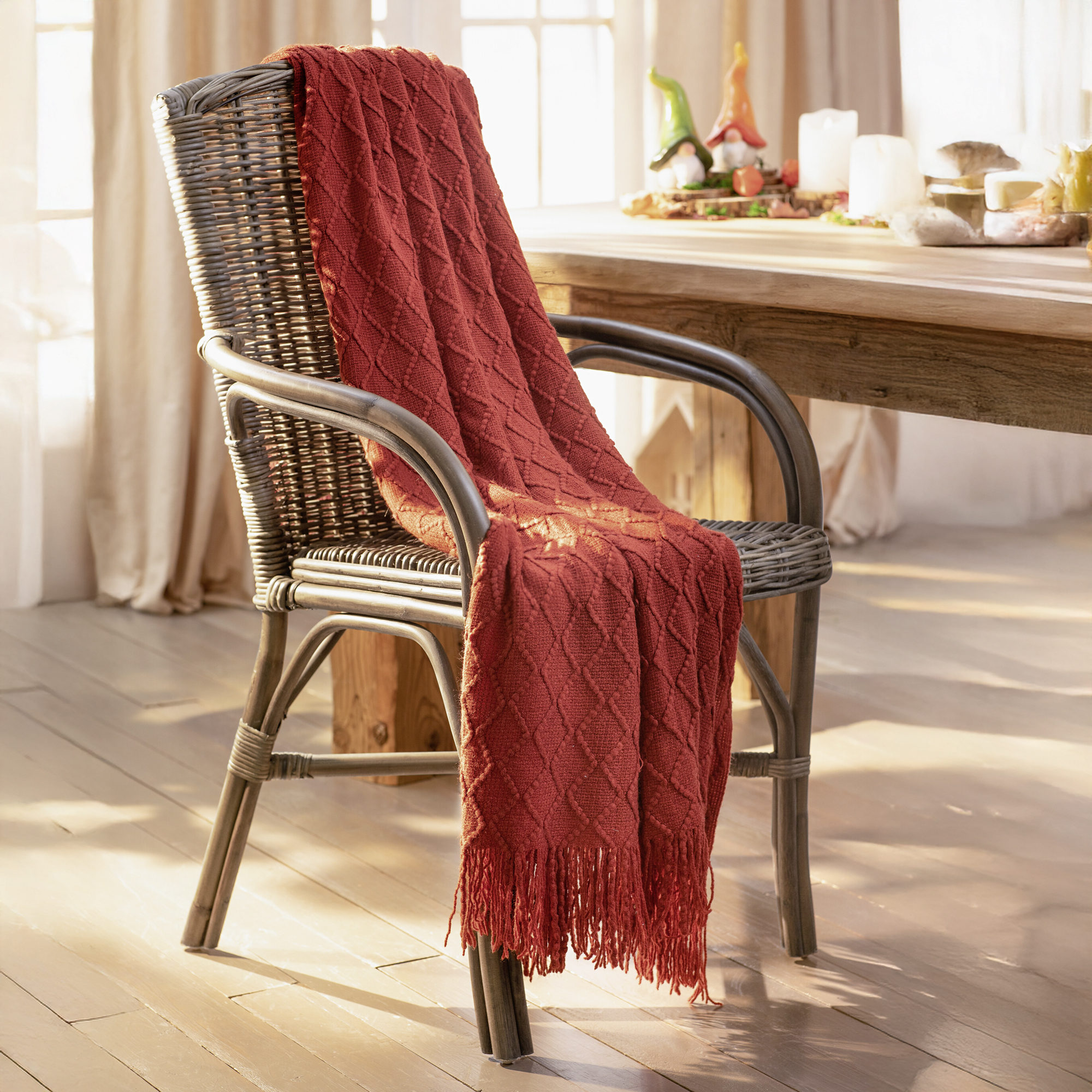 Acheter Plaid "carmin"  dans la boutique en ligne de Frank Flechtwaren