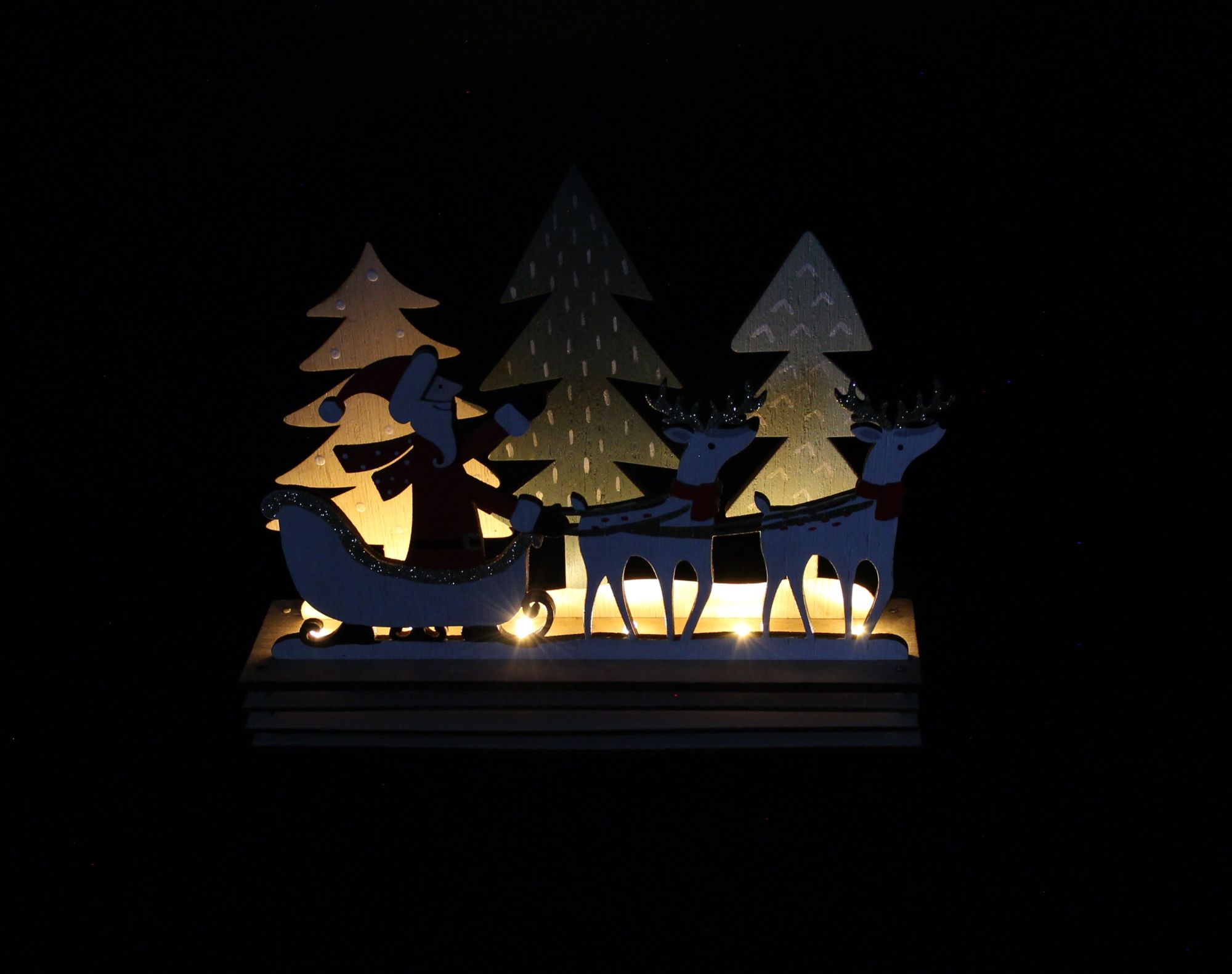 LED-Board "Santa mit Schlitten" im Frank Flechtwaren Online Shop für Weihnachten kaufen LED-Board "Santa mit Schlitten" im Frank Flechtwaren Online Shop für Weihnachten kaufen