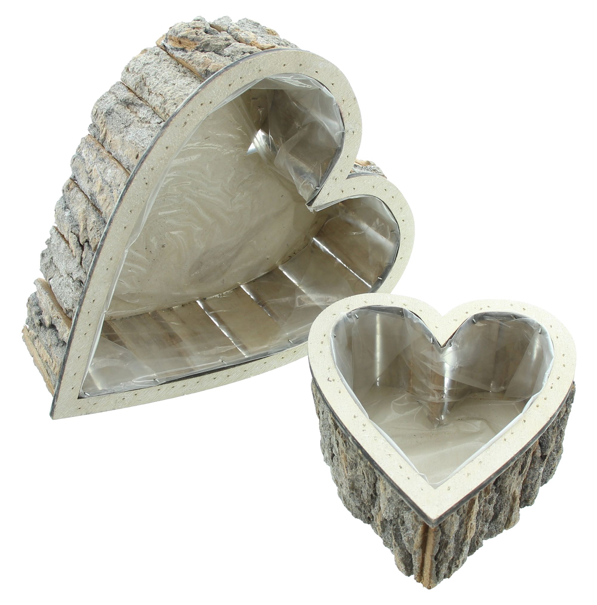 Pflanzherz "Rindenstücke", 2er Set im Frank Flechtwaren Online Shop für Herbst kaufen Pflanzherz "Rindenstücke", 2er Set im Frank Flechtwaren Online Shop für Herbst kaufen