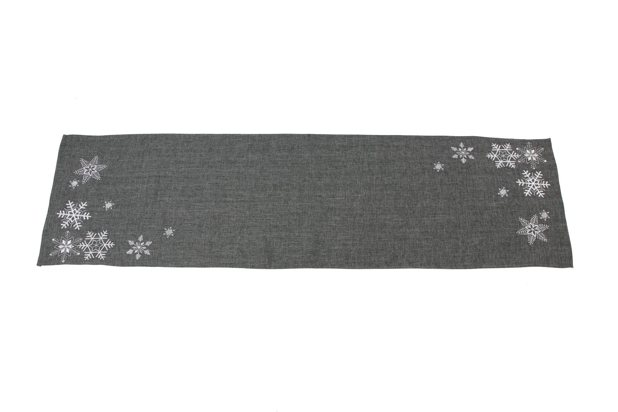 Acheter Chemin de table "cristaux de neige argenté"  dans la boutique en ligne de Frank Flechtwaren pour Noël