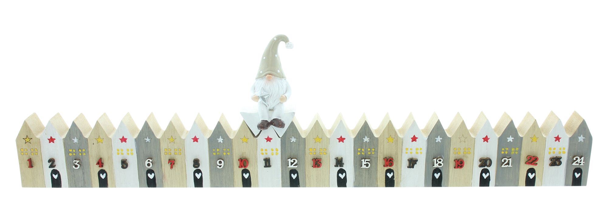 Adventsdeko "Christmas Countdown", 2tlg.  im Frank Flechtwaren Online Shop für Adventskalender kaufen