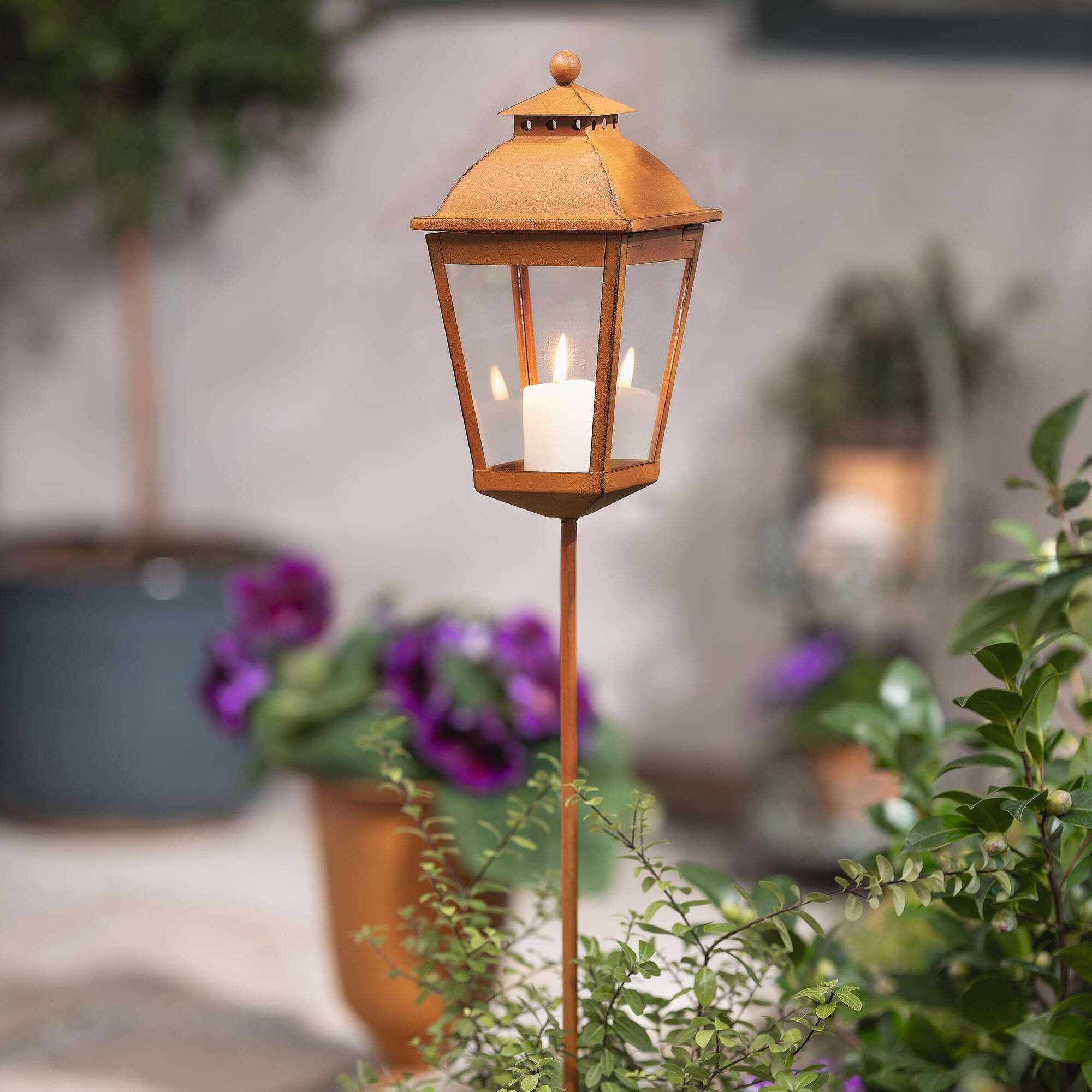 Gartenstecker "Laterne"  im Frank Flechtwaren Online Shop kaufen