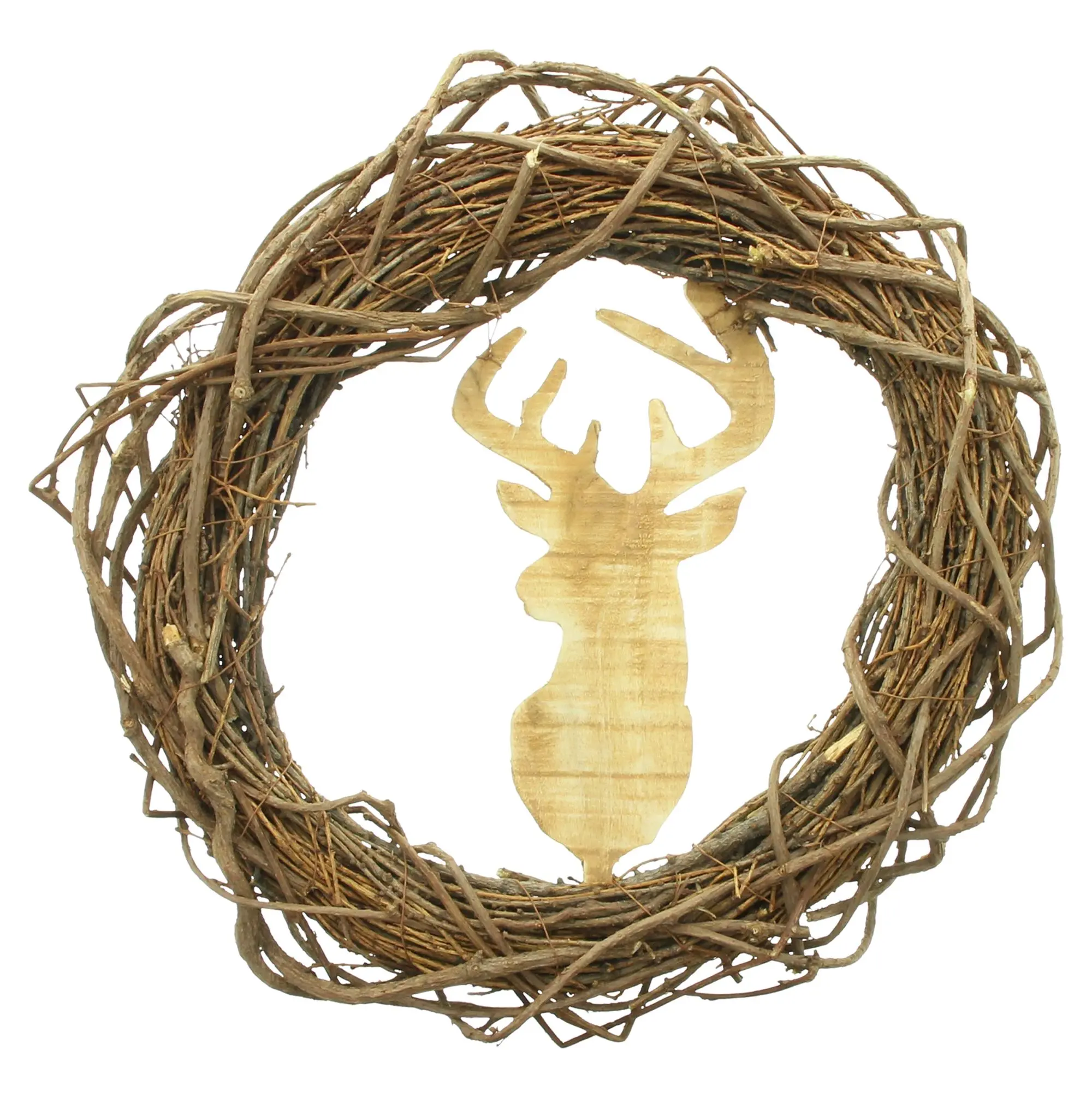 Kranz "Hirsch"  im Frank Flechtwaren Online Shop für Ostern kaufen