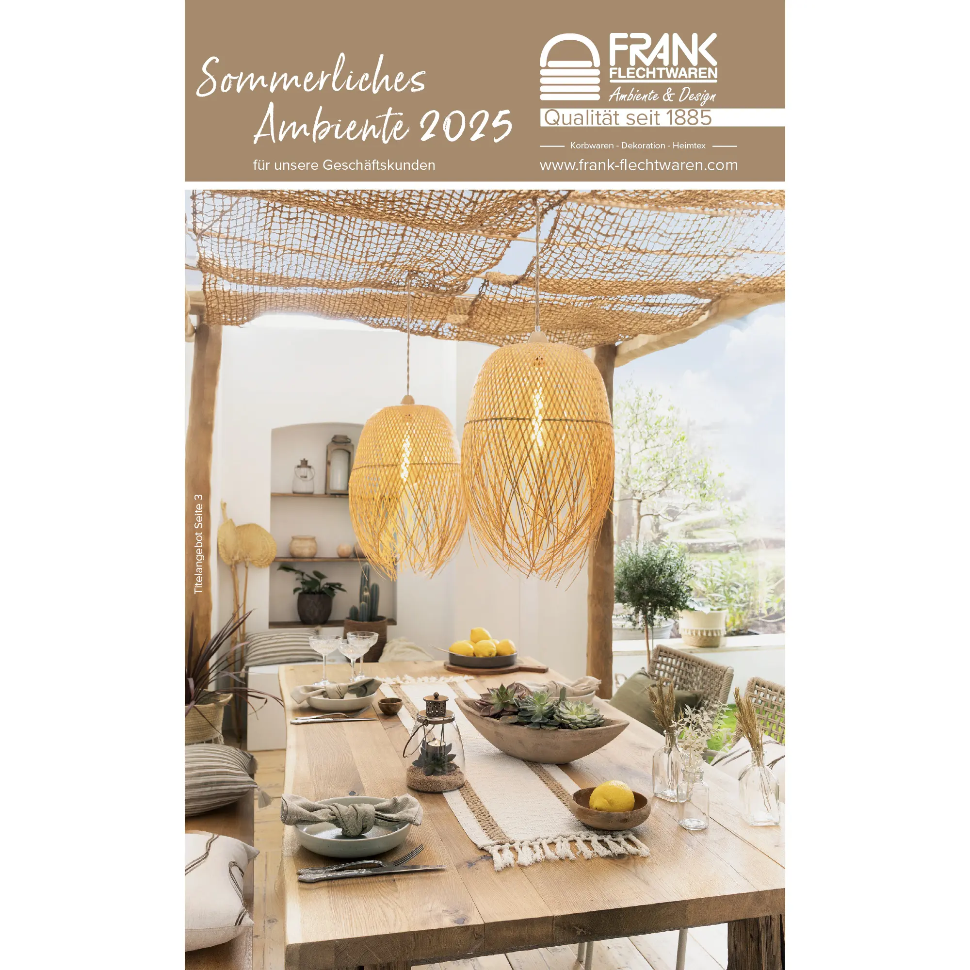 Gewerbe-Katalog Sommerliches Ambiente 2025  im Frank Flechtwaren Online Shop für  kaufen