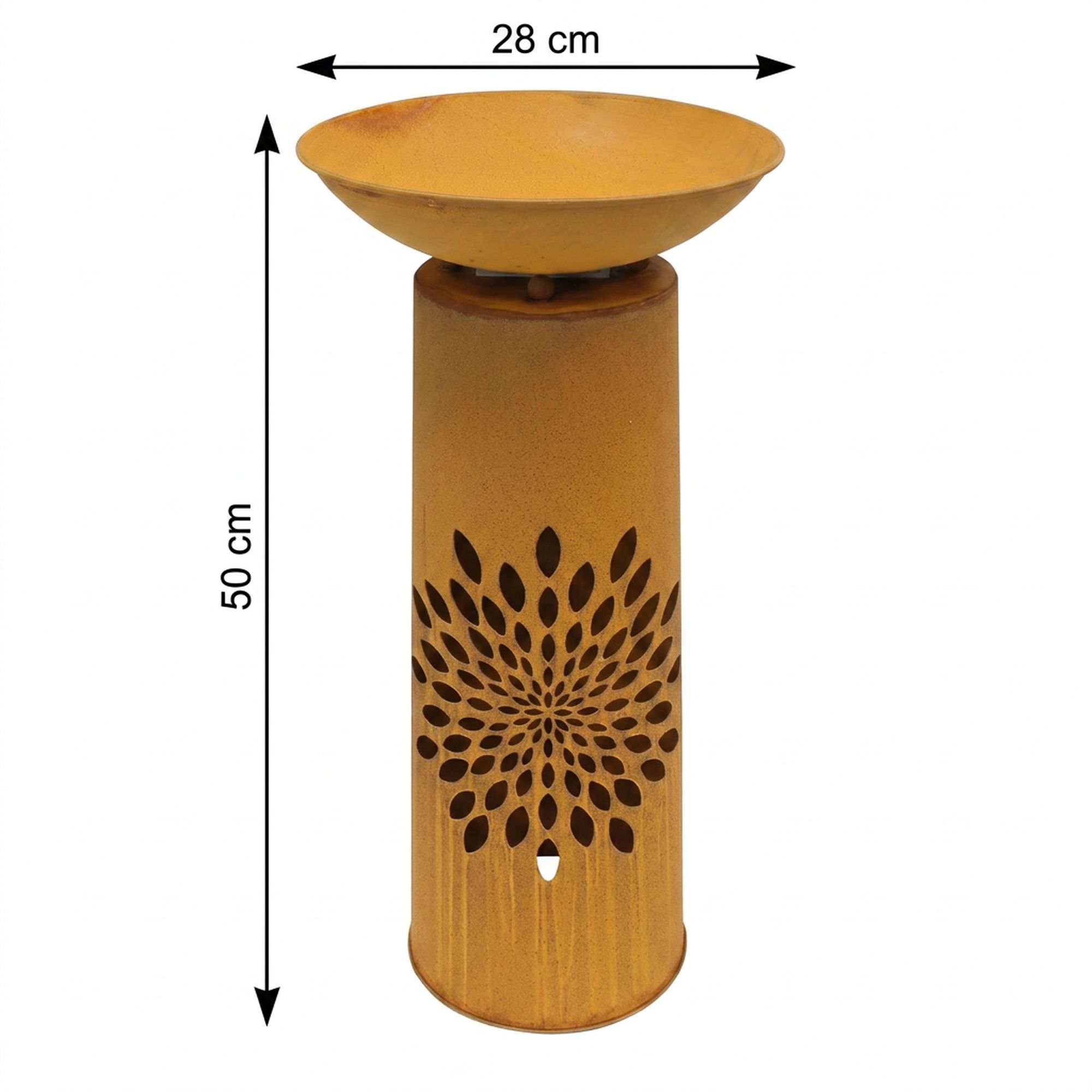 LED-Säule "Blüte"  im Frank Flechtwaren Online Shop für Dekosäulen kaufen