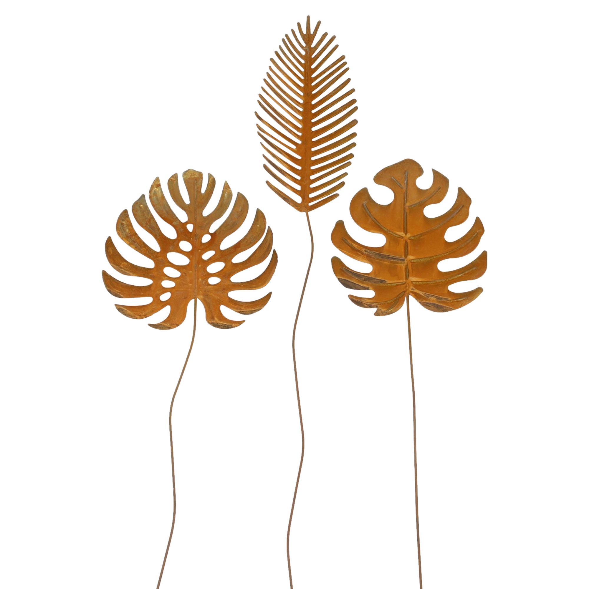 Gartenstecker "Blätter", 3er Set im Frank Flechtwaren Online Shop für Herbst kaufen Gartenstecker "Blätter", 3er Set im Frank Flechtwaren Online Shop für Herbst kaufen