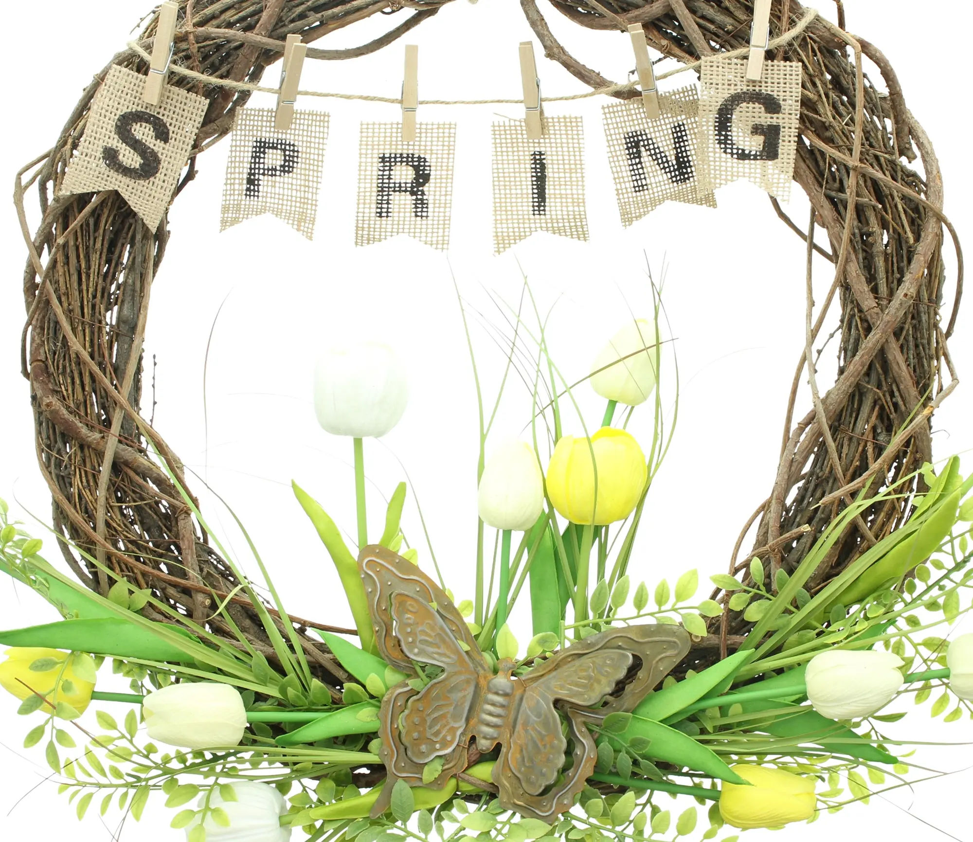 Kranz "Spring"  im Frank Flechtwaren Online Shop für Bunte Osterzeit kaufen