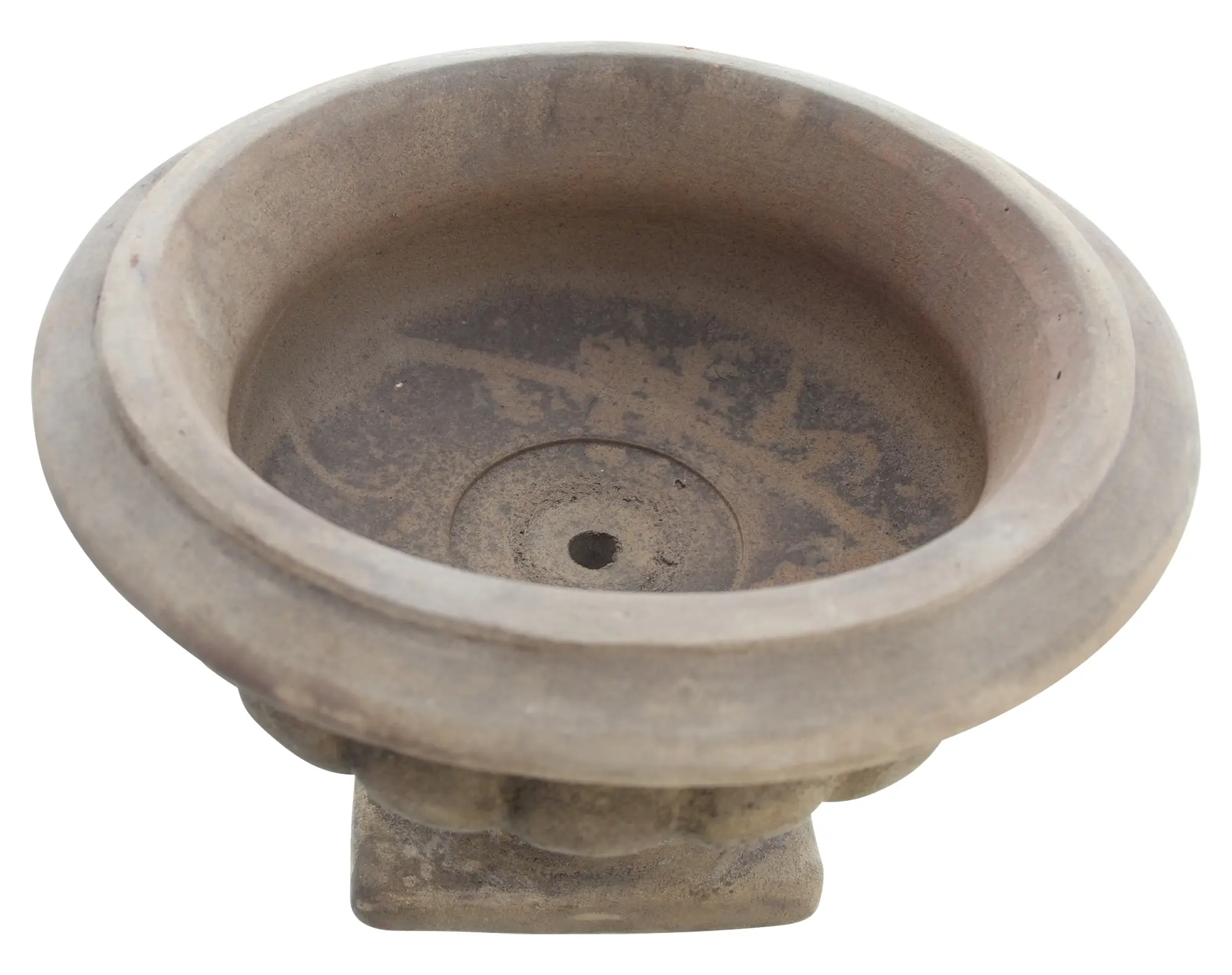 Pflanzer "Antik" mit Fuß  im Frank Flechtwaren Online Shop für Pflanztöpfe kaufen