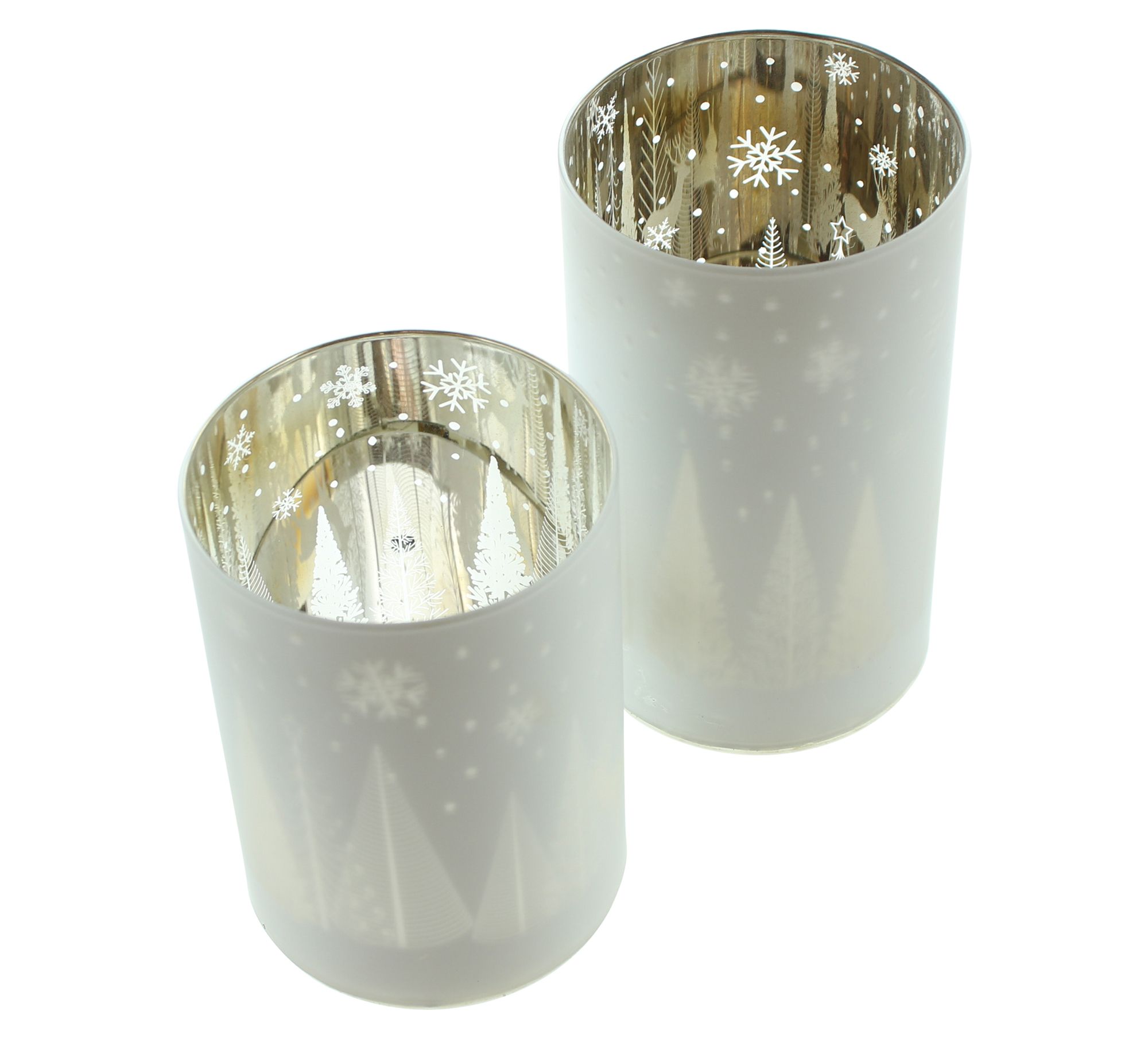 Windlicht "Winterlandschaft", 2er Set im Frank Flechtwaren Online Shop für Weihnachten kaufen Windlicht "Winterlandschaft", 2er Set im Frank Flechtwaren Online Shop für Weihnachten kaufen