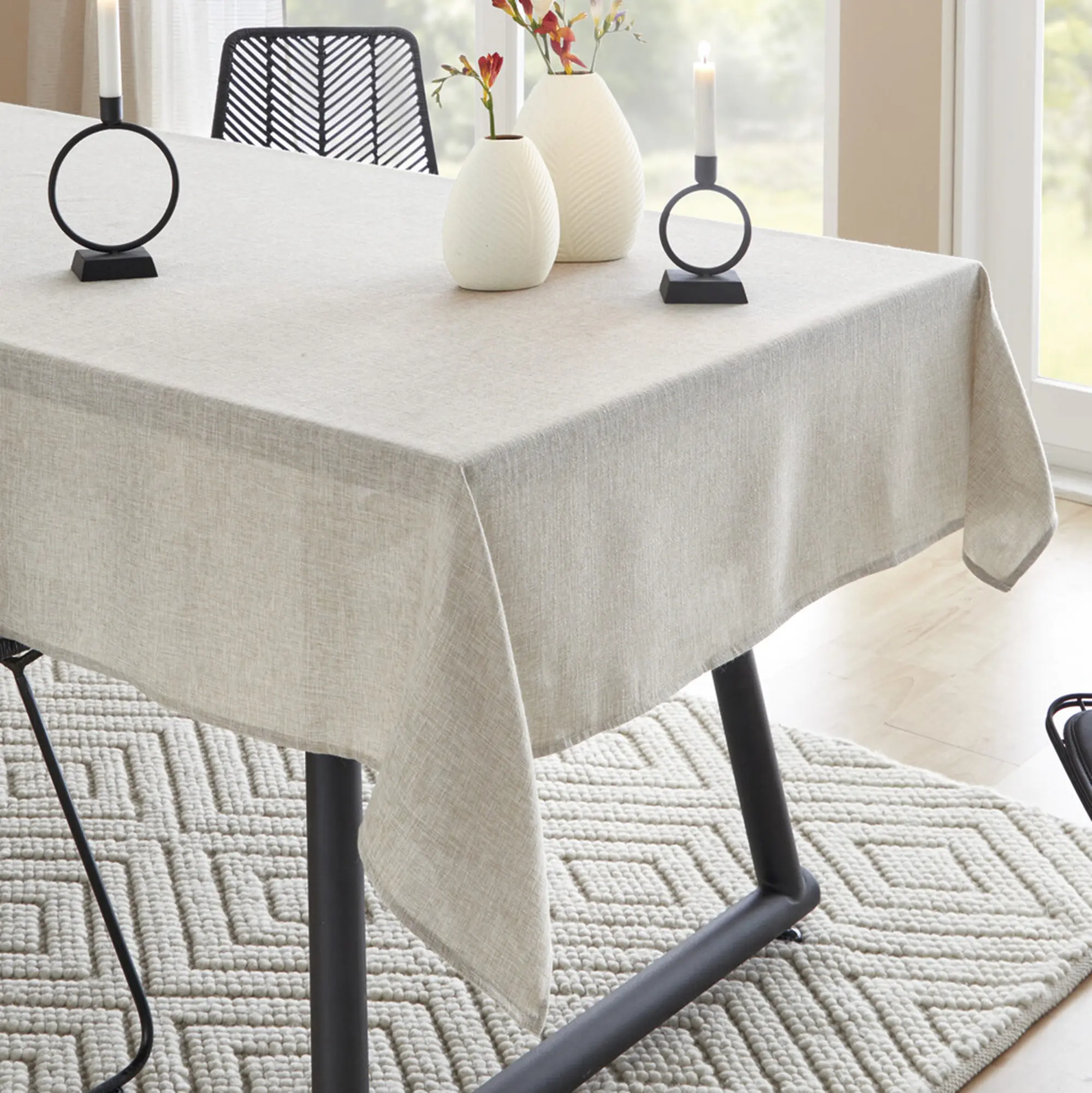 Tafeldecke "Leinen-Look"  im Frank Flechtwaren Online Shop kaufen