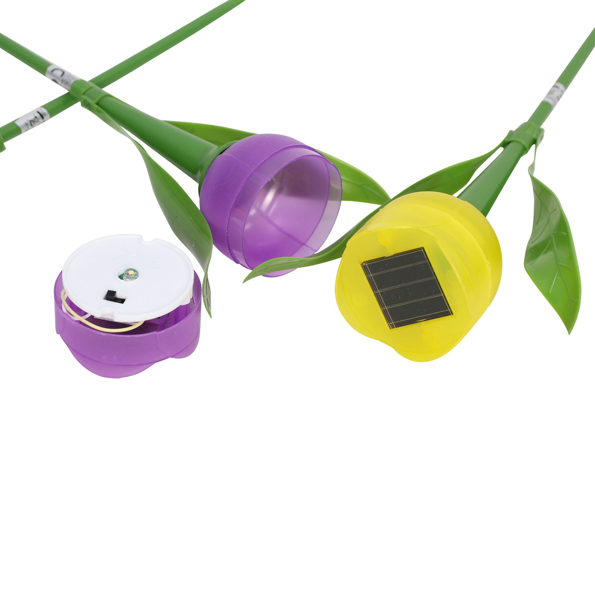 Solar-Deko "Tulpe", 3er Set  im Frank Flechtwaren Online Shop für Gartenbeleuchtung kaufen